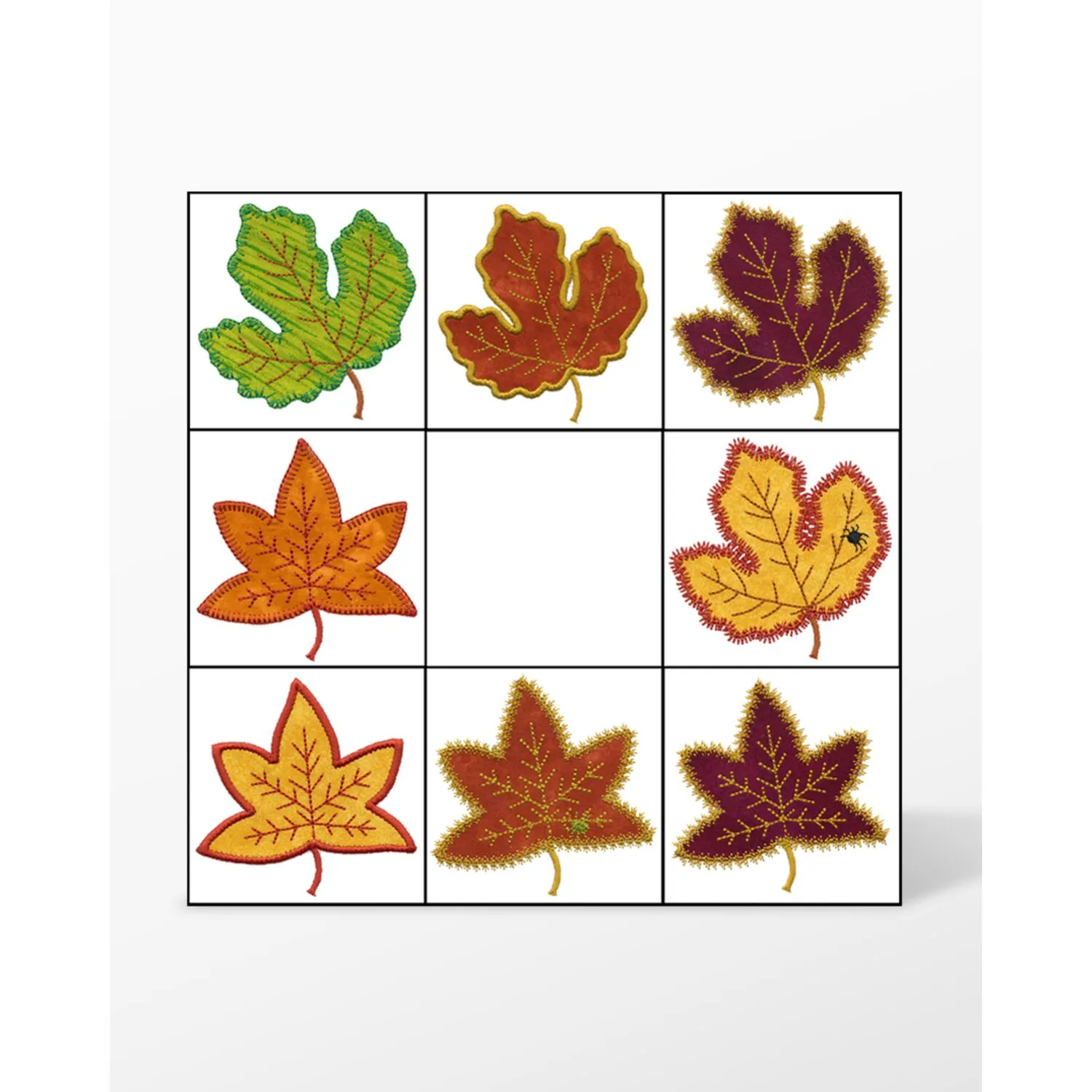 Rustling Leaves #3 Embroidery by V-Stitch Designs