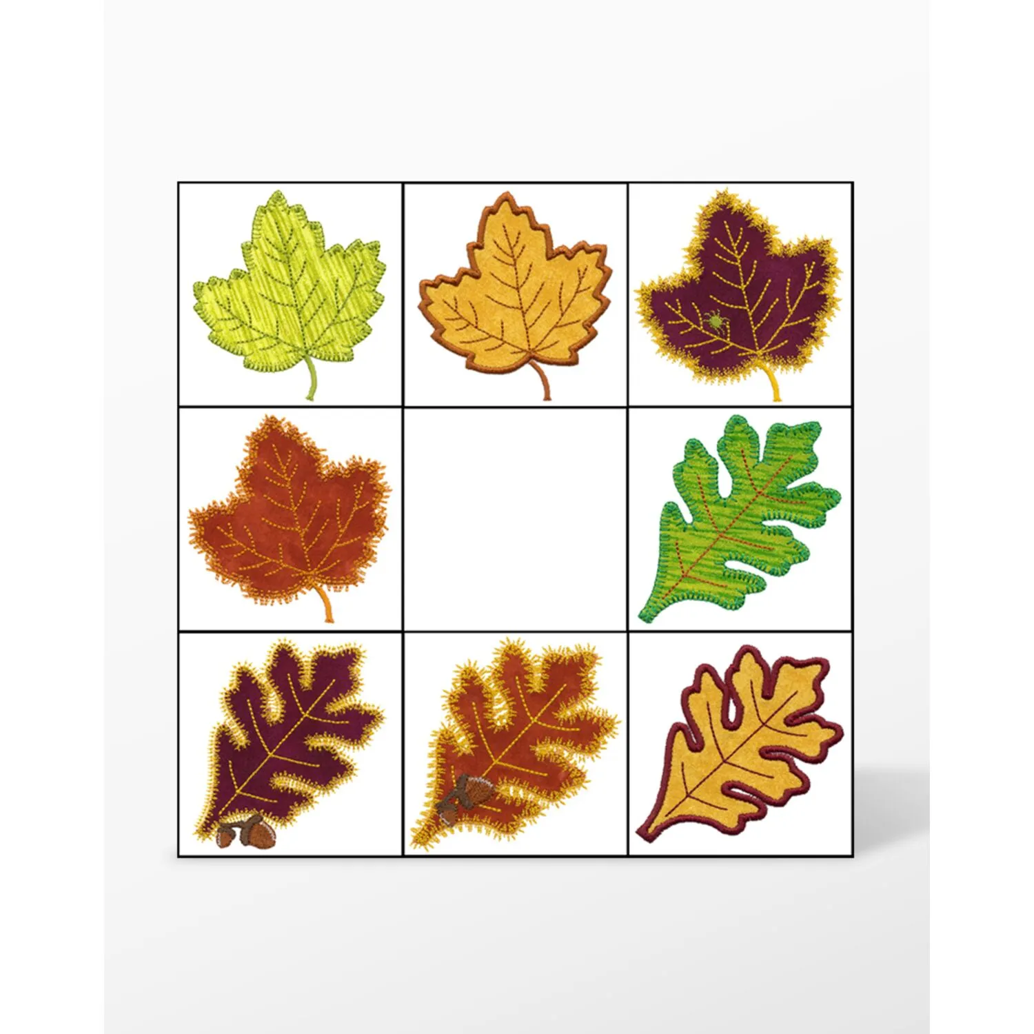 Rustling Leaves #4 Embroidery by V-Stitch Designs