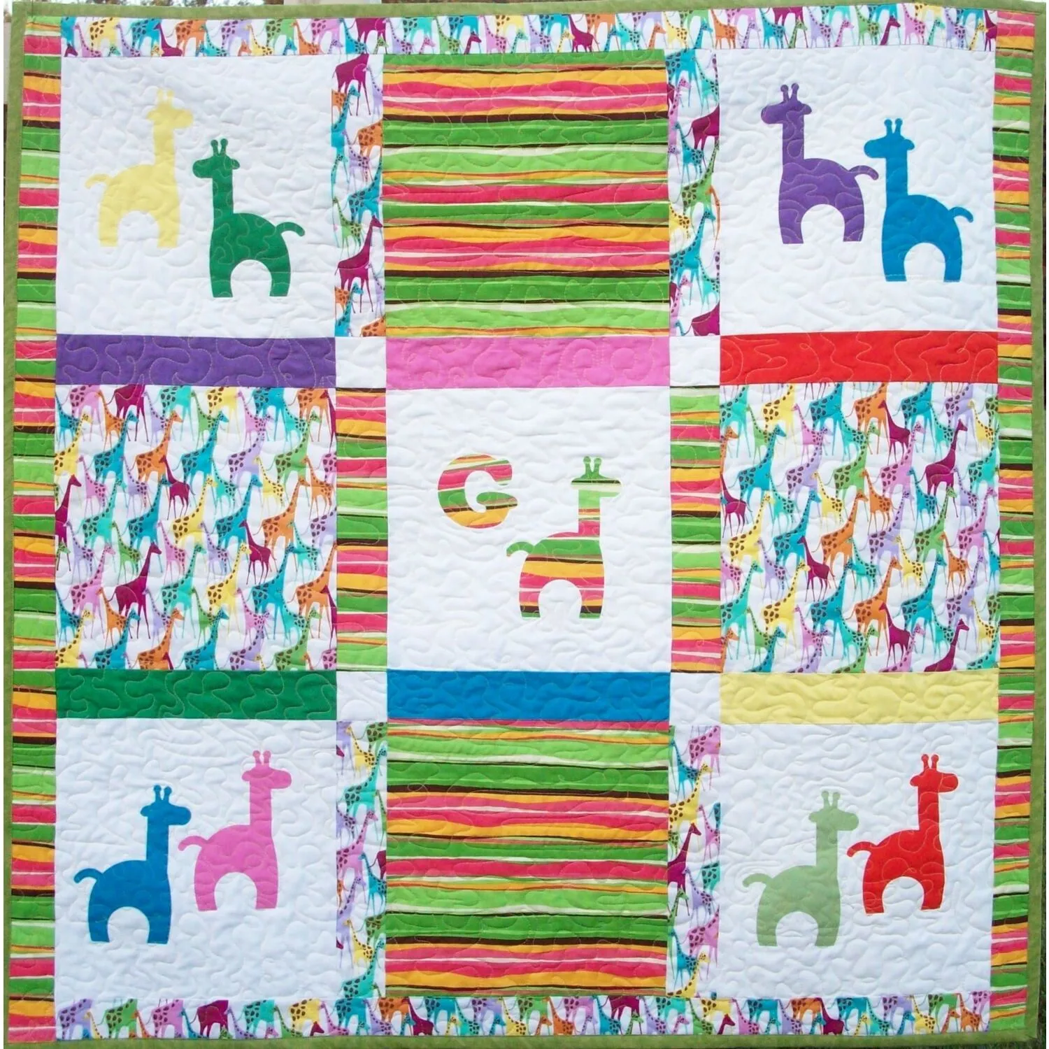 G is for Giraffe Quilt Pattern