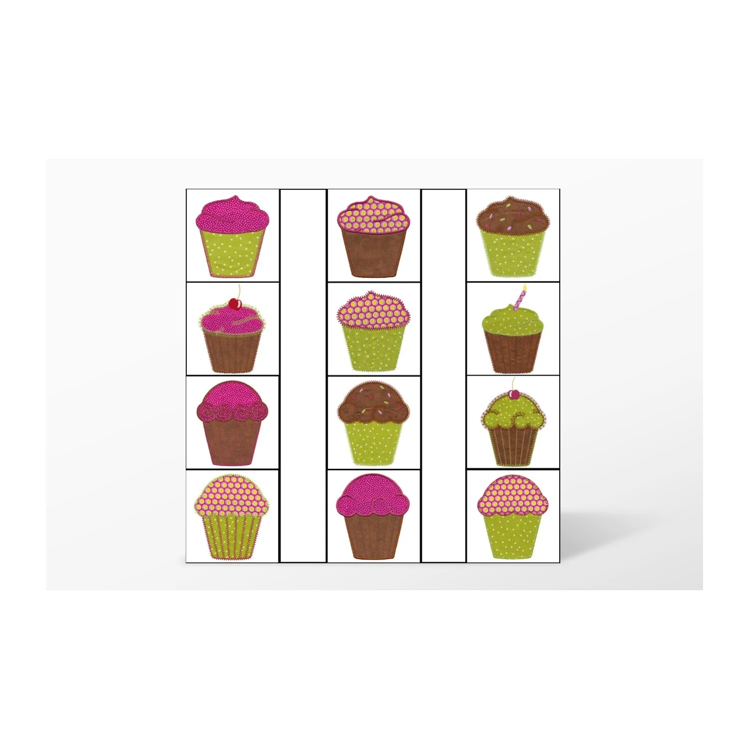 Cupcake Embroidery by V-Stitch Designs