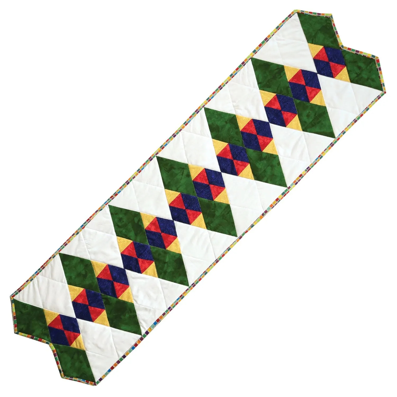 Bullseye Dancing Diamonds Table Runner Pattern for Studio