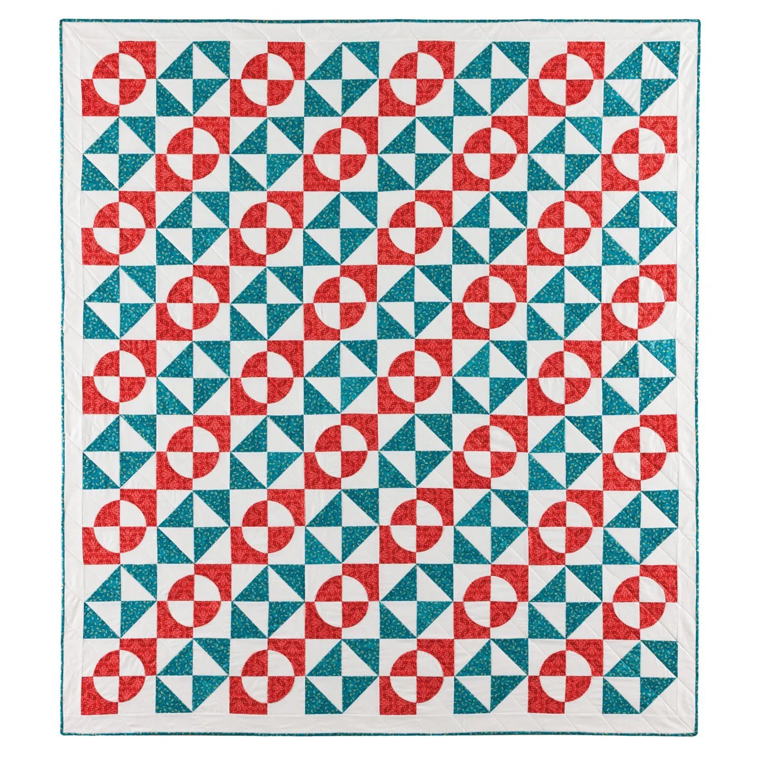 GO! Retro Drunkard's Path Quilt Pattern