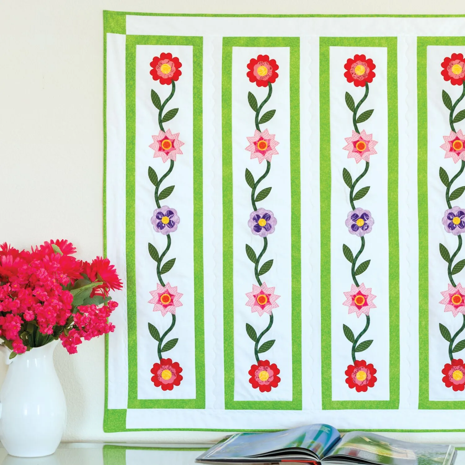 GO! Flower Ribbon Wall Hanging Pattern 3 GO! Flower Ribbon Wall Hanging Pattern