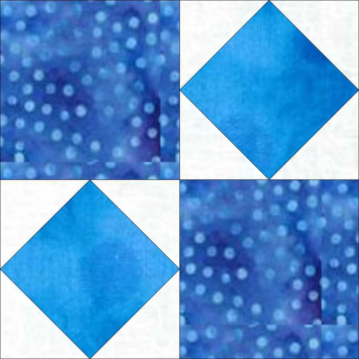 GO! 4-Patch Variation 12 Block Pattern