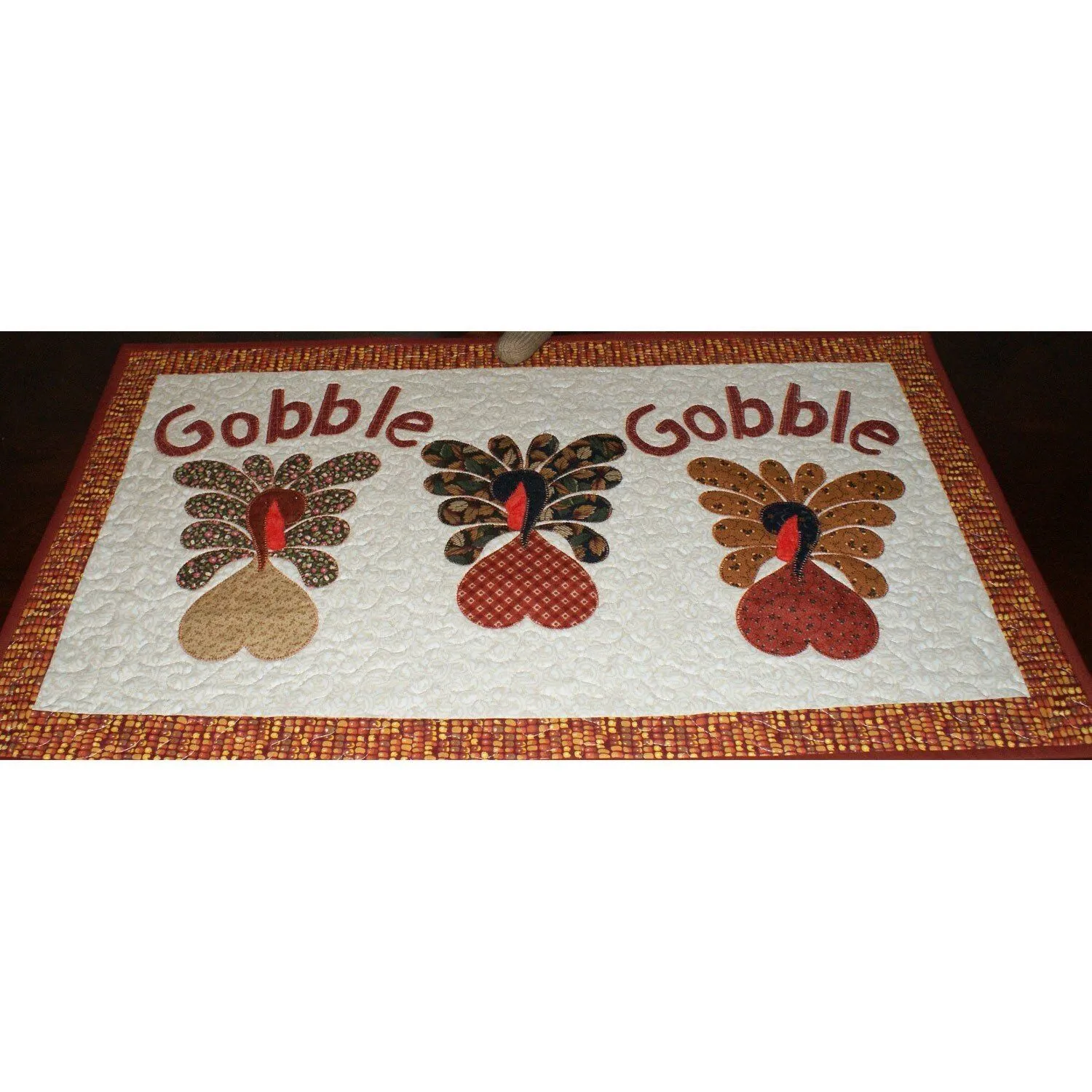 Gobble, Gobble Table Topper Pattern