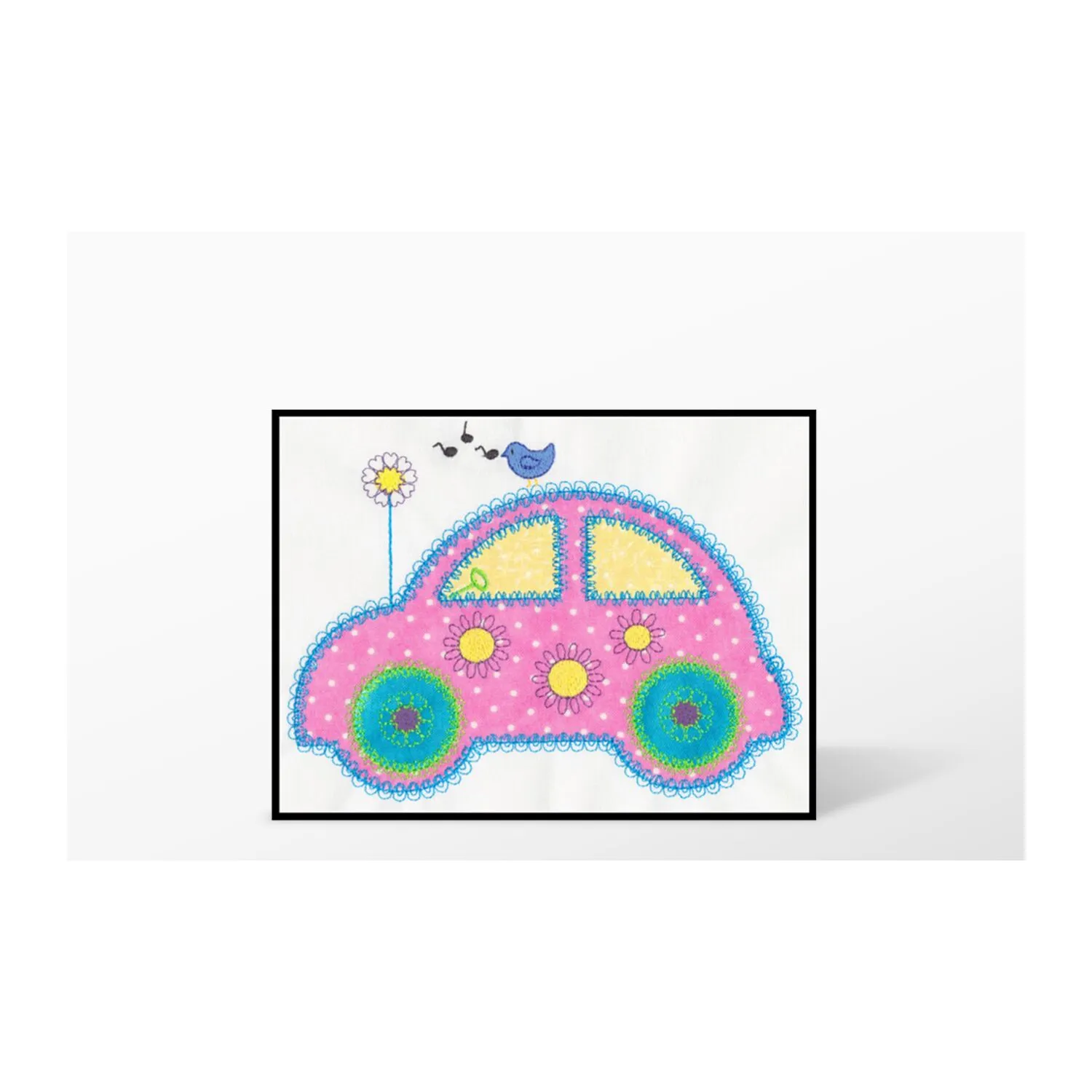 GO! Cute Car Single #1 Embroidery Designs by V-Stitch Designs