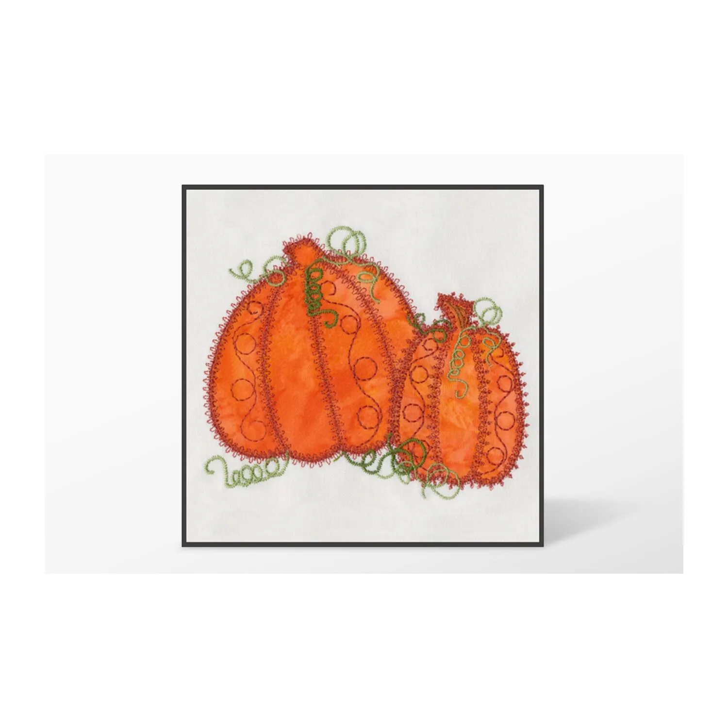 GO! Pumpkin Double #1 Embroidery Designs by V-Stitch Designs
