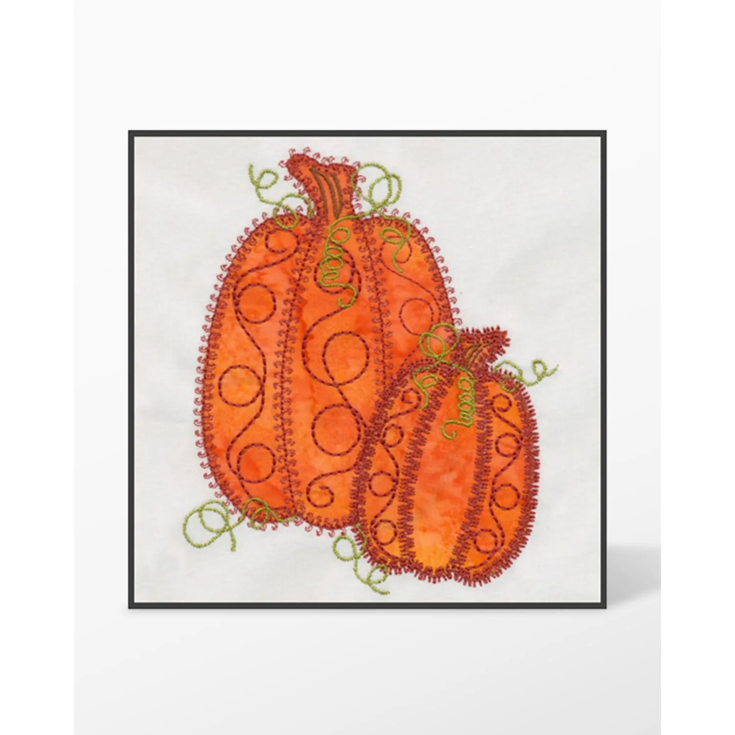 GO! Pumpkin Double #2 Embroidery Designs by V-Stitch Designs