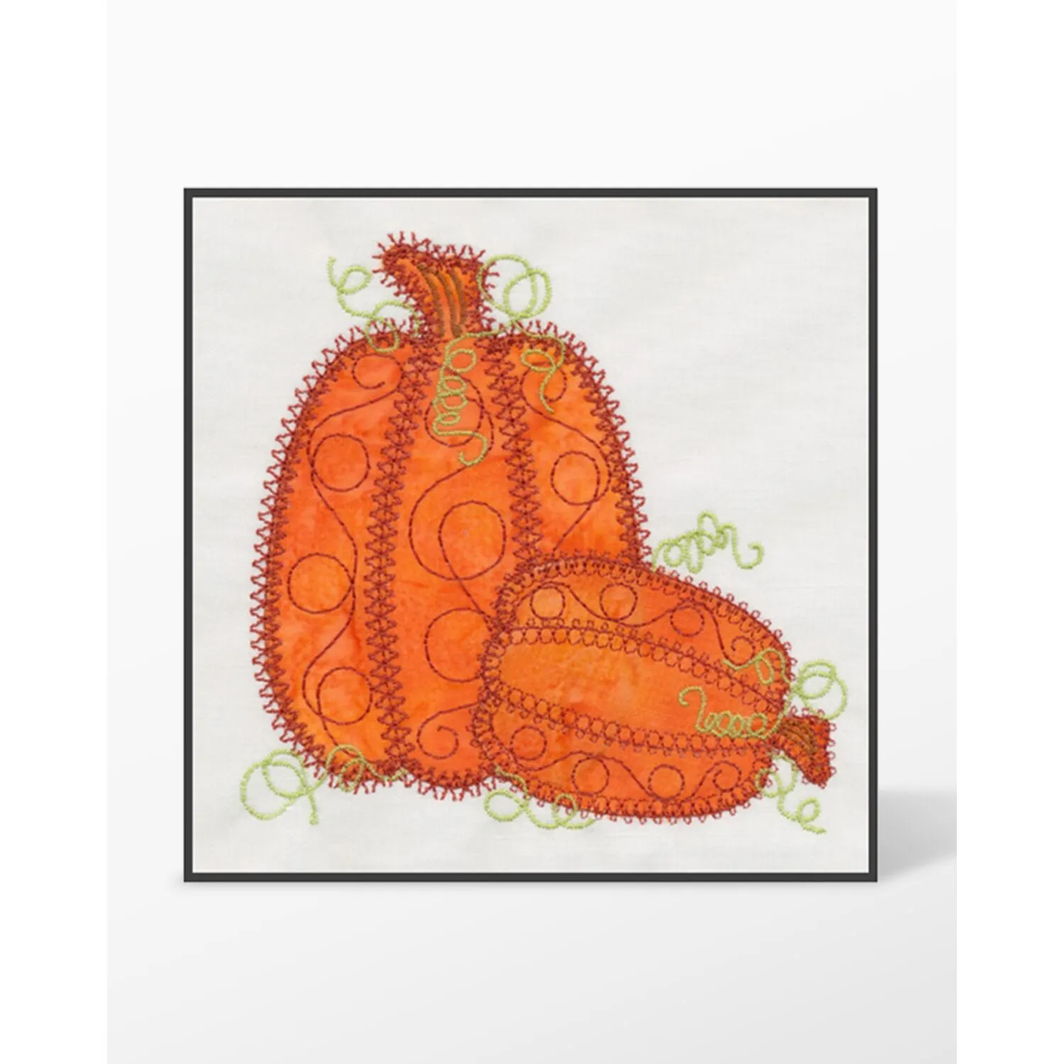GO! Pumpkin Double #3 Embroidery Designs by V-Stitch Designs