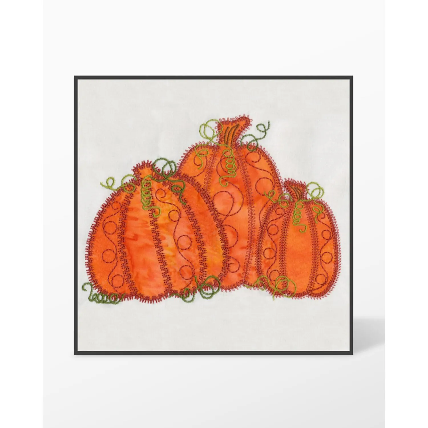 GO! Pumpkin Triple #1 Embroidery Designs by V-Stitch Designs