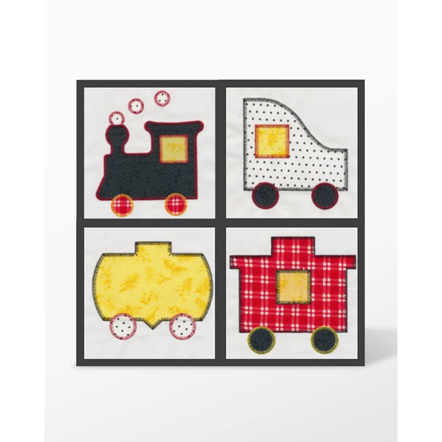 GO! Train Set #1 Embroidery Designs by V-Stitch Designs