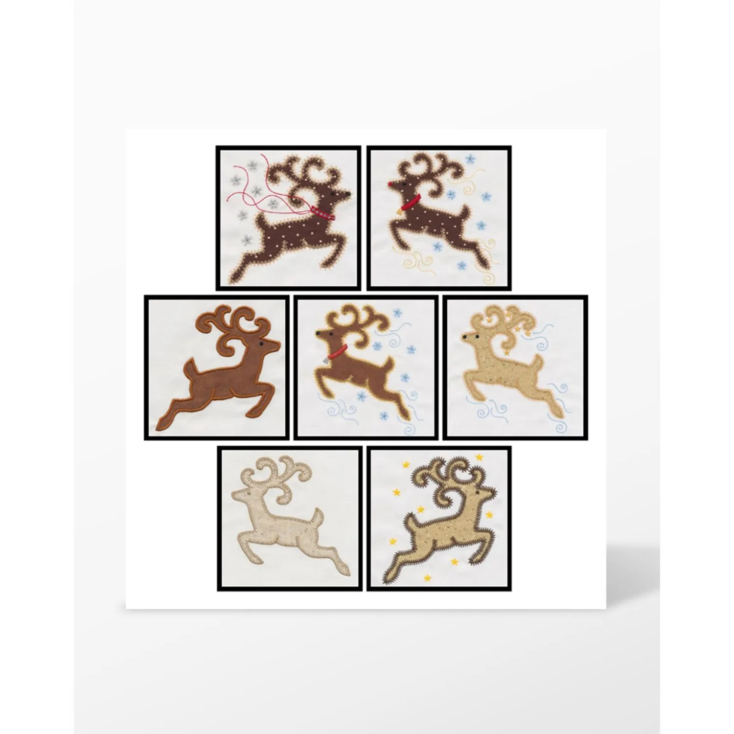 GO! Reindeer Embroidery by V-Stitch Designs