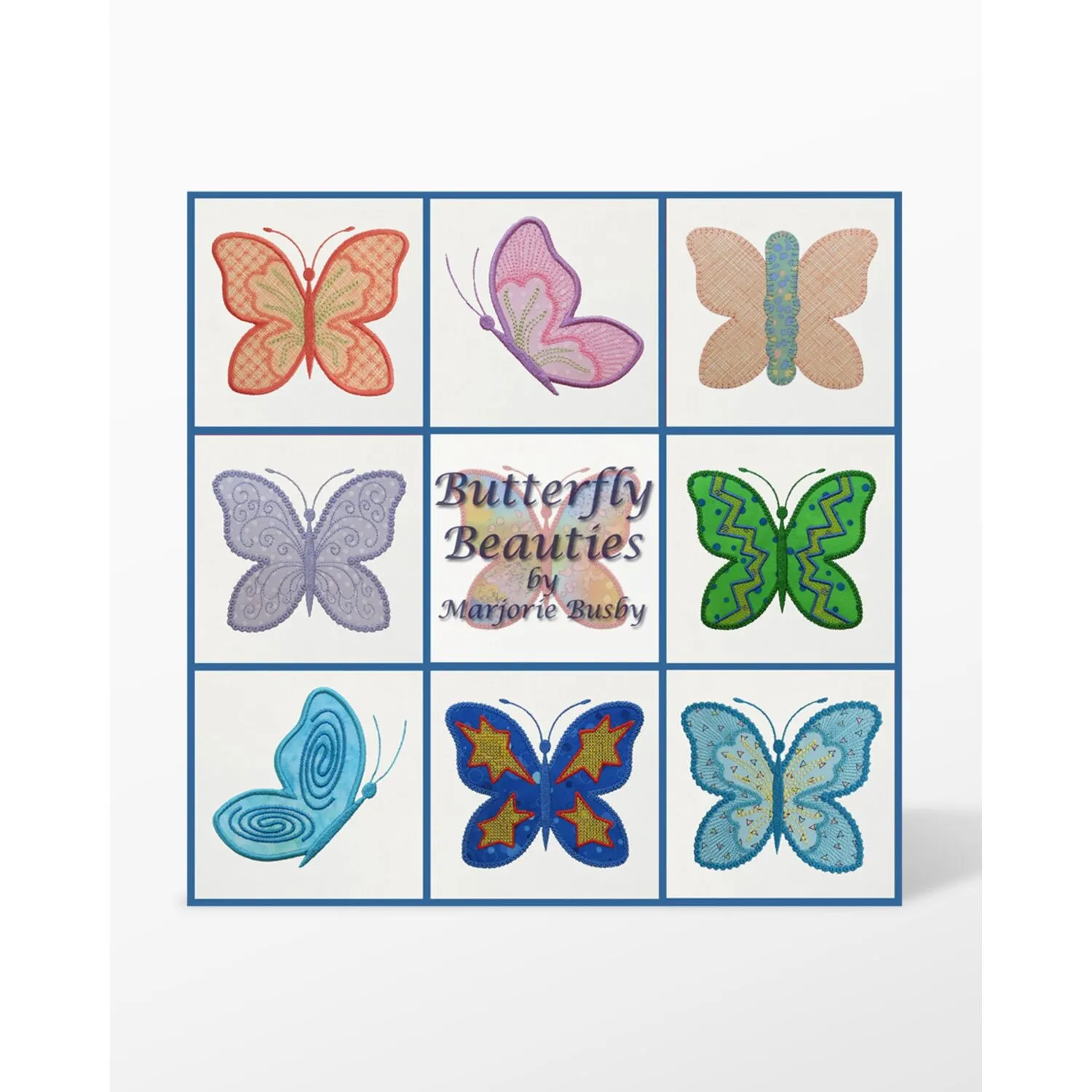 GO! Butterfly Beauties Embroidery Designs by Marjorie Busby