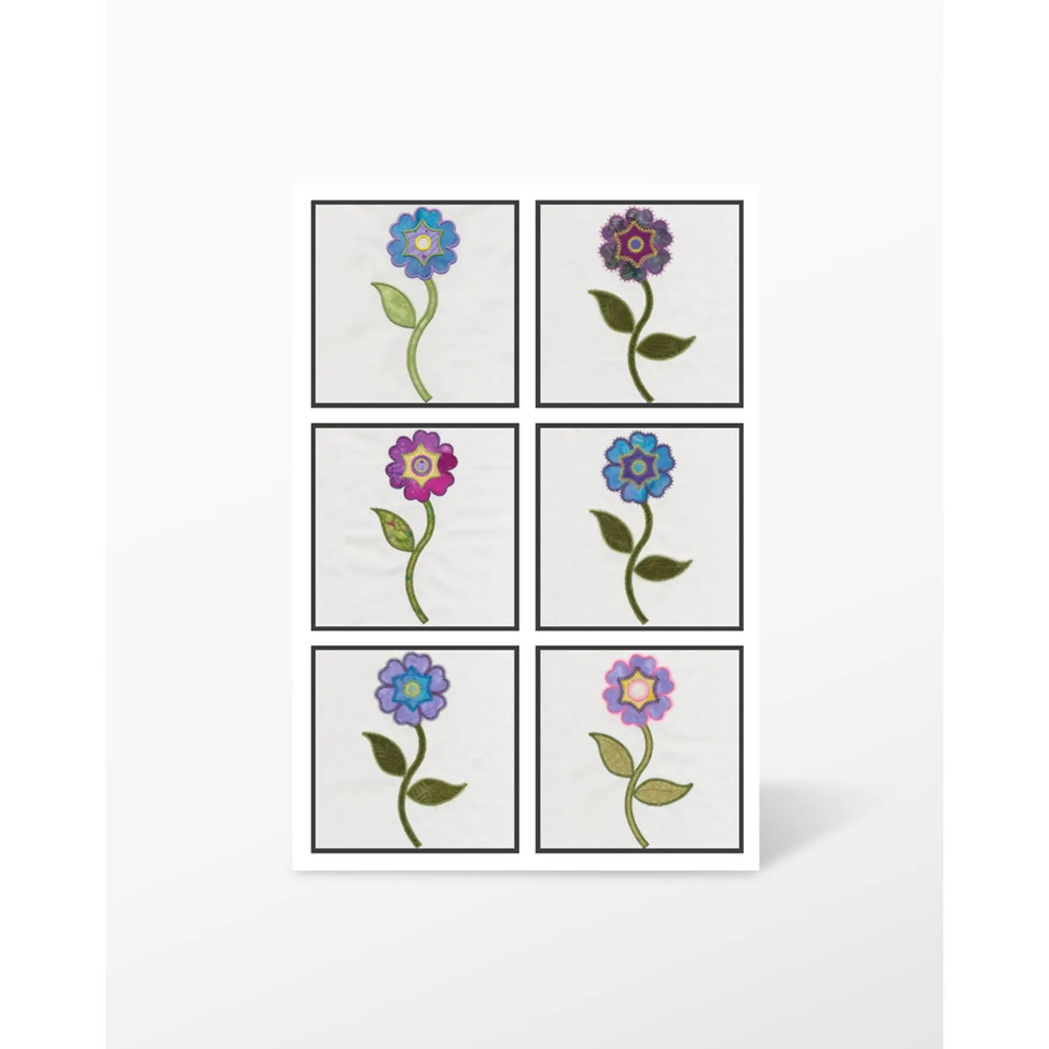 GO! Round Flower Embroidery by V-Stitch Designs