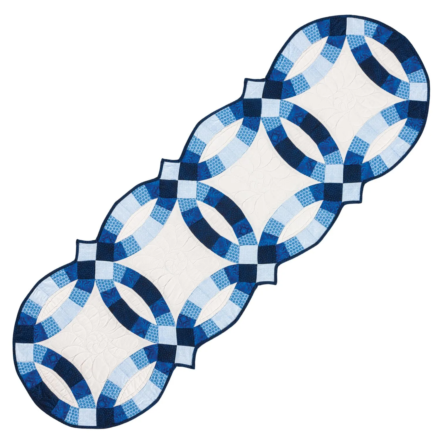 GO! Classic Double Wedding Ring Table Runner Pattern