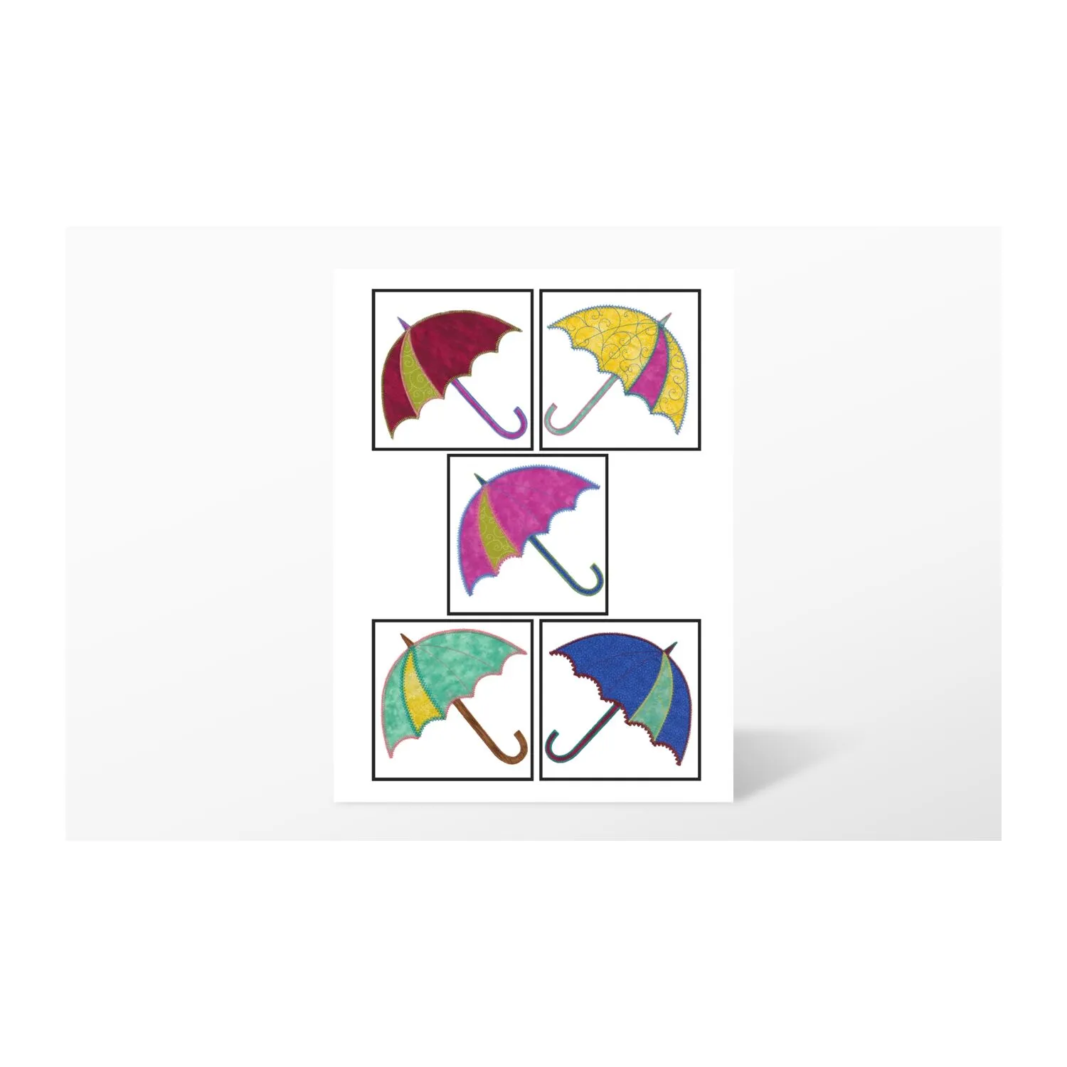 GO! Dancing Umbrella Embroidery Designs by V-Stitch Designs