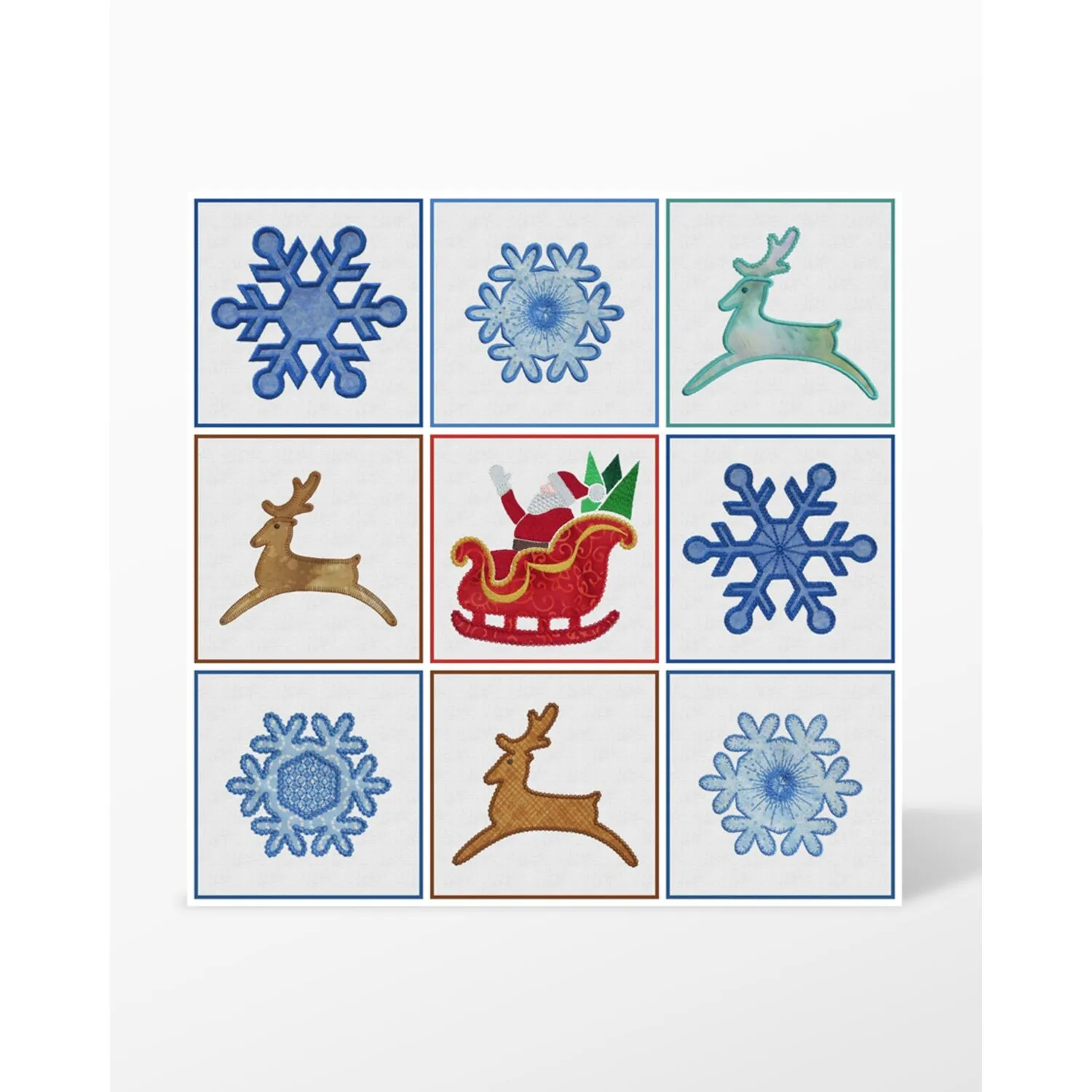 GO! Sleigh-Reindeer-Snowflakes Embroidery Designs by Marjorie Busby