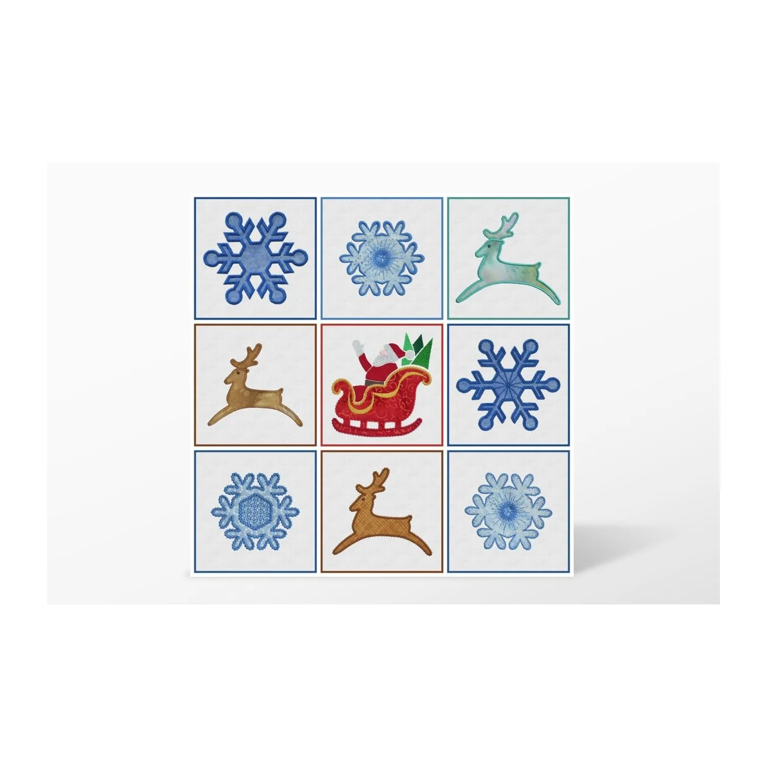 GO! Sleigh-Reindeer-Snowflakes Embroidery Designs by Marjorie Busby 3 GO! Sleigh-Reindeer-Snowflakes Embroidery Designs by Marjorie Busby
