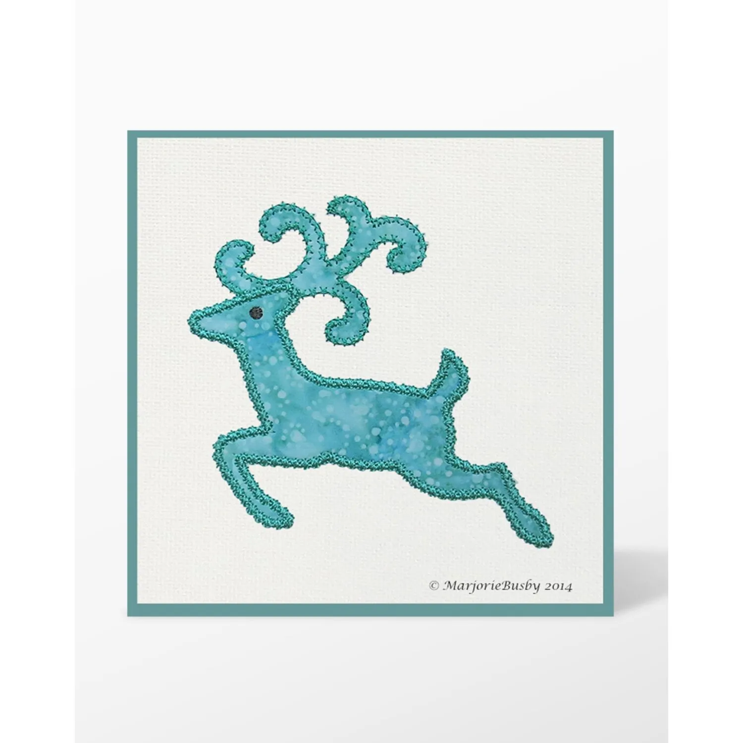 GO! Reindeer with Antlers Embroidery Designs by Marjorie Busby