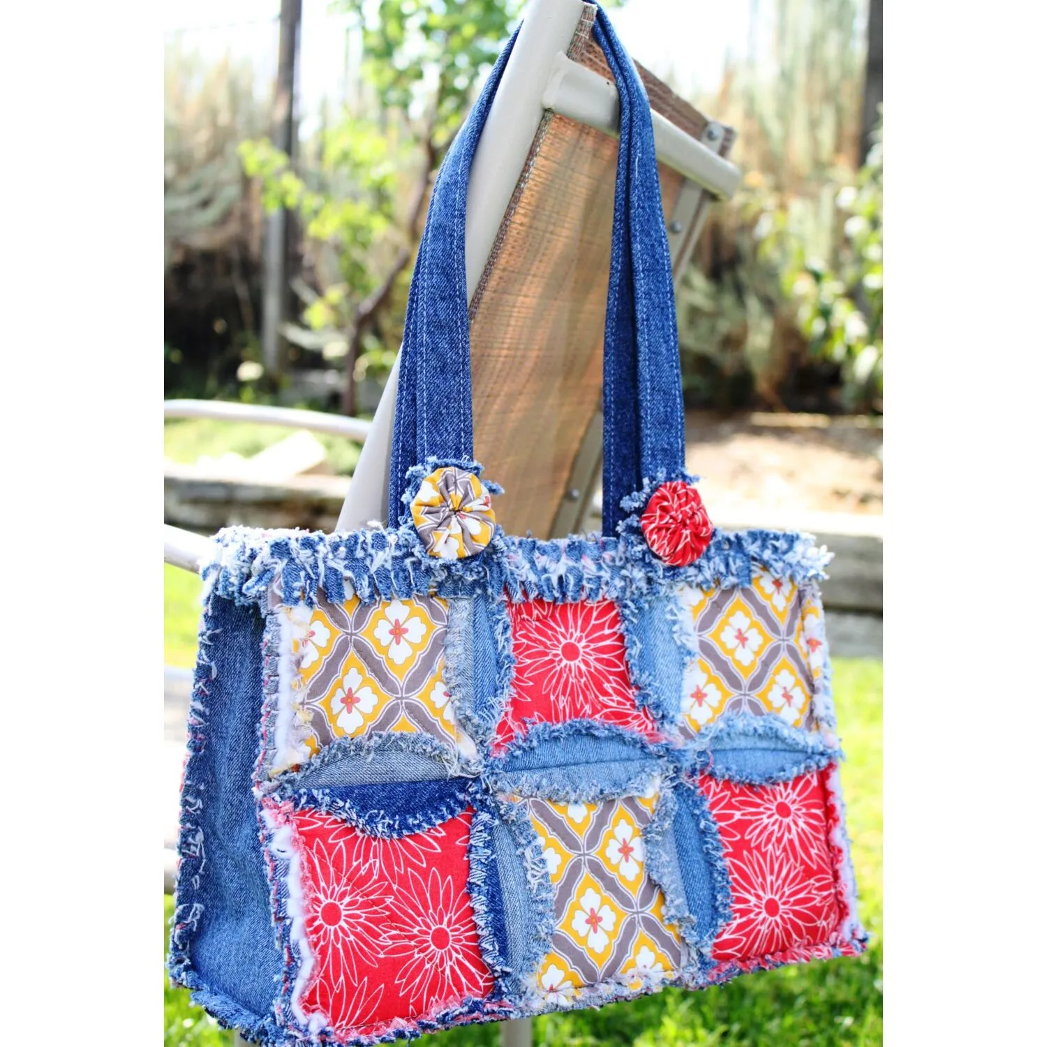 Denim Circle Rag Bag Pattern