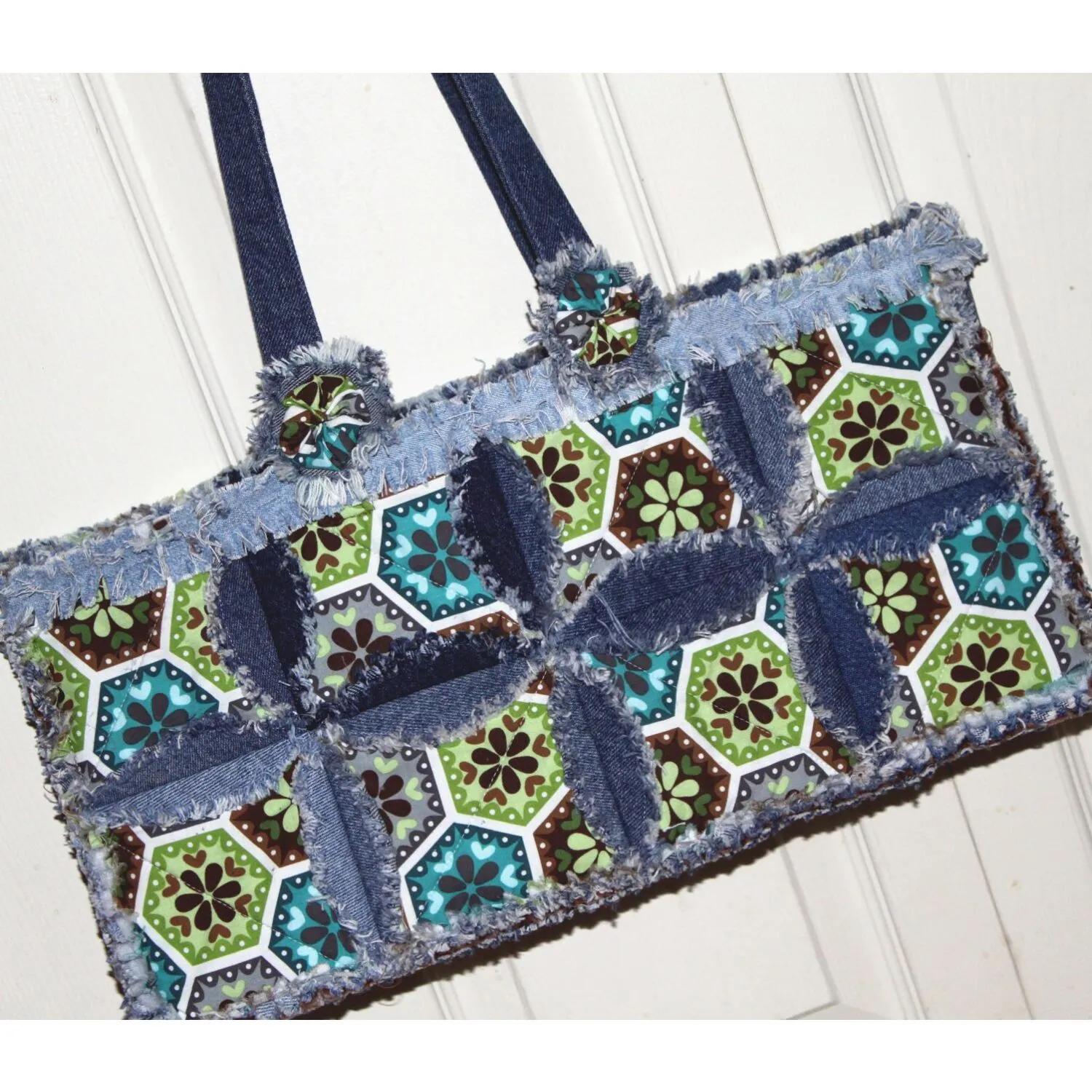 Denim Circle Rag Bag Pattern 2 Denim Circle Rag Bag Pattern