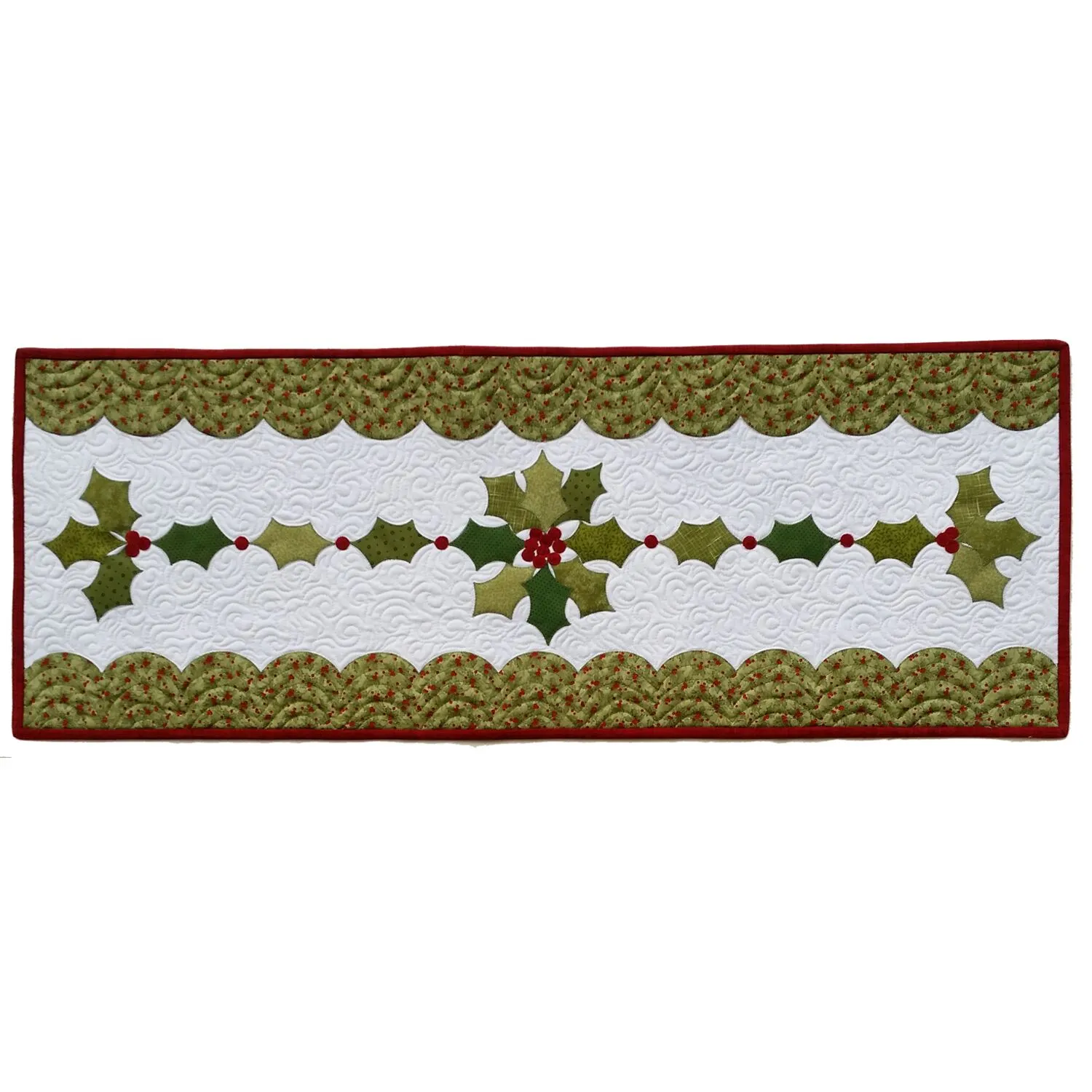 My Holidays-Christmas Holly Table Runner & Placemat Set Pattern