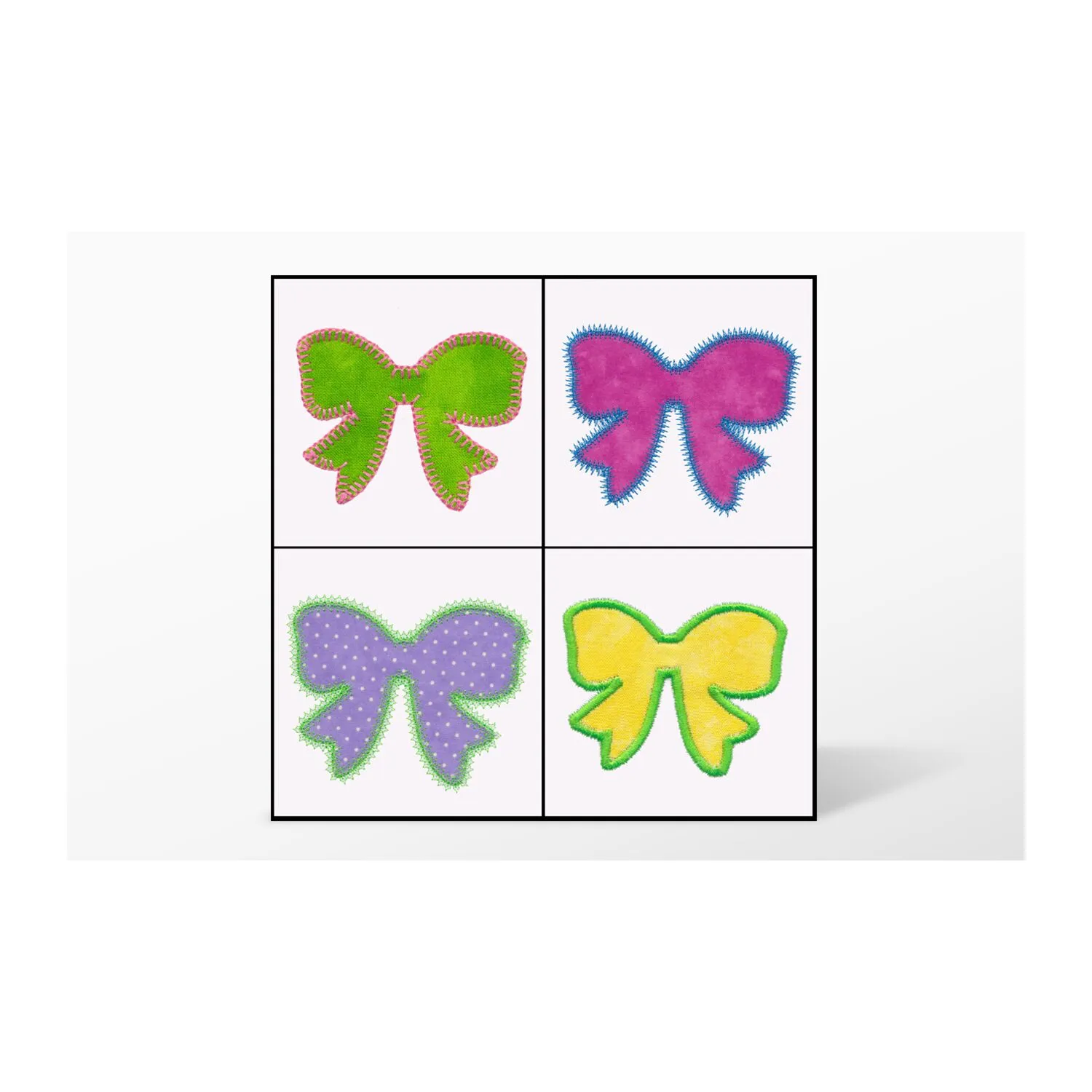 GO! Bows Set Embroidery Designs by V-Stitch Designs
