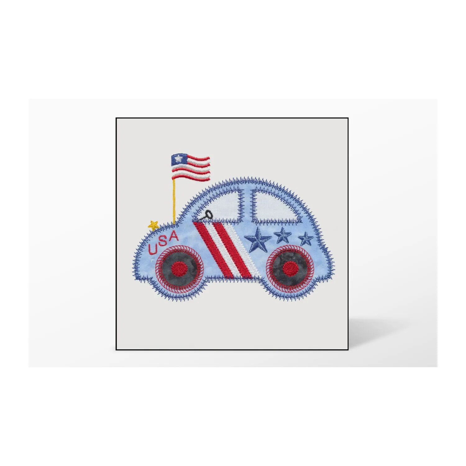 GO! Cute Car Single #4 Embroidery Designs by V-Stitch Designs