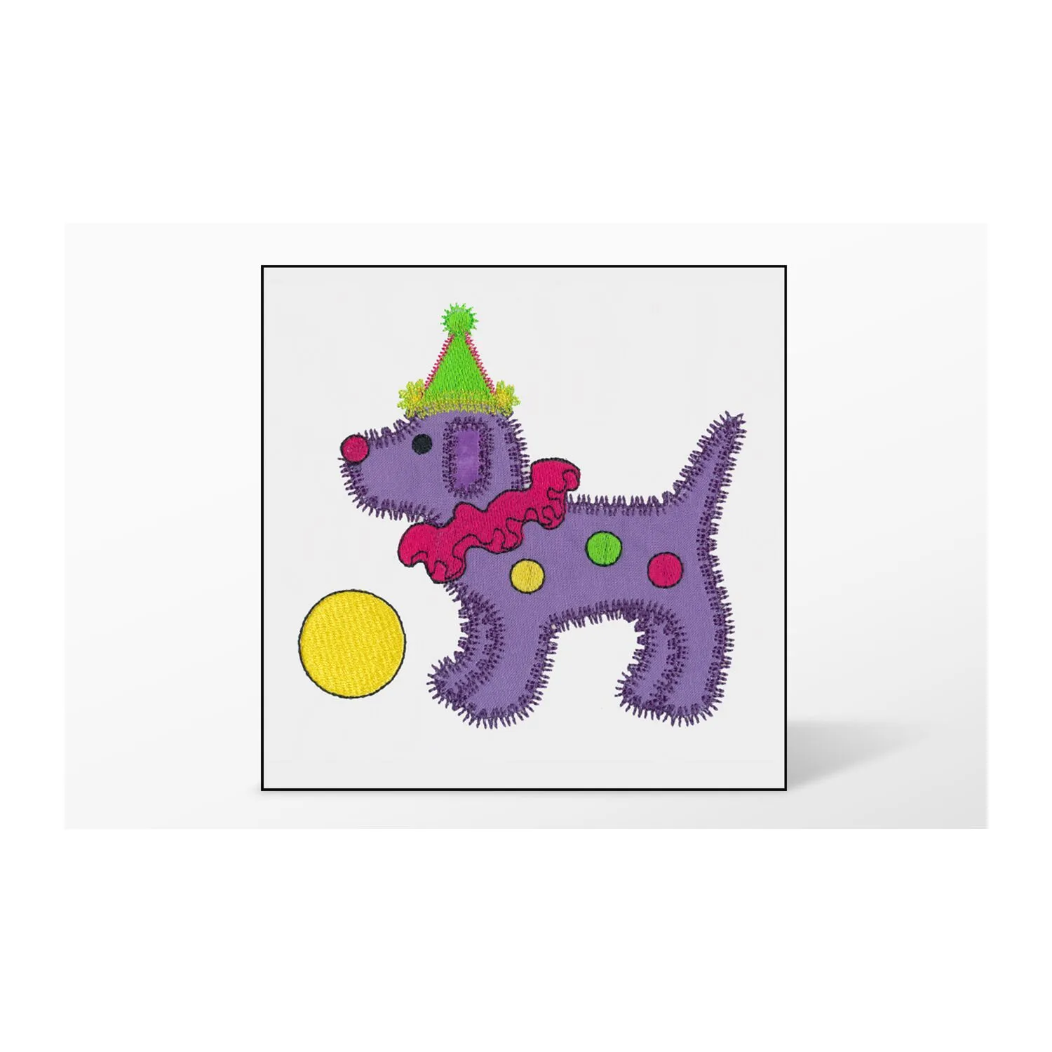 GO! Gingham Dog Single #4 Embroidery Designs by V-Stitch Designs