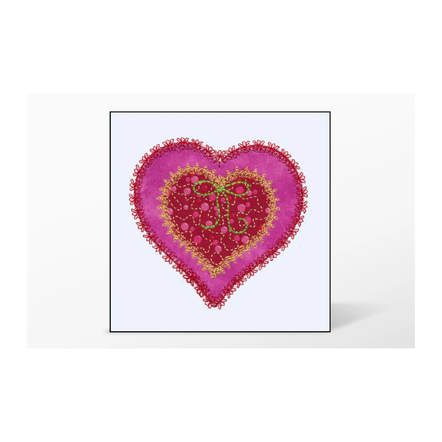 GO! Heart Single #3 Embroidery Designs by V-Stitch Designs