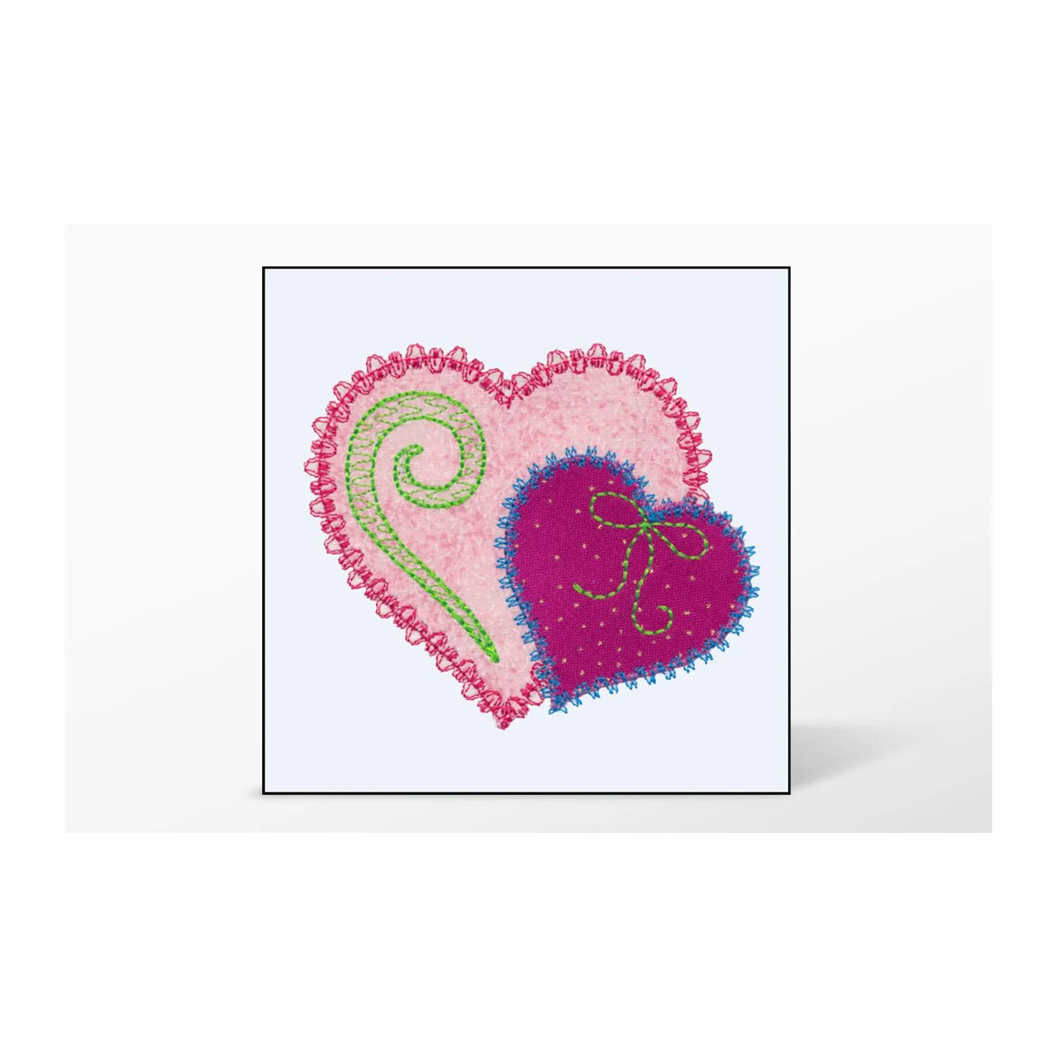 GO! Heart Single #5 Embroidery Designs by V-Stitch Designs