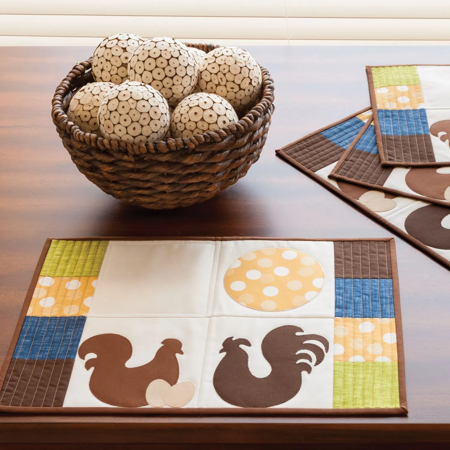 GO! Early To Rise Placemats Pattern