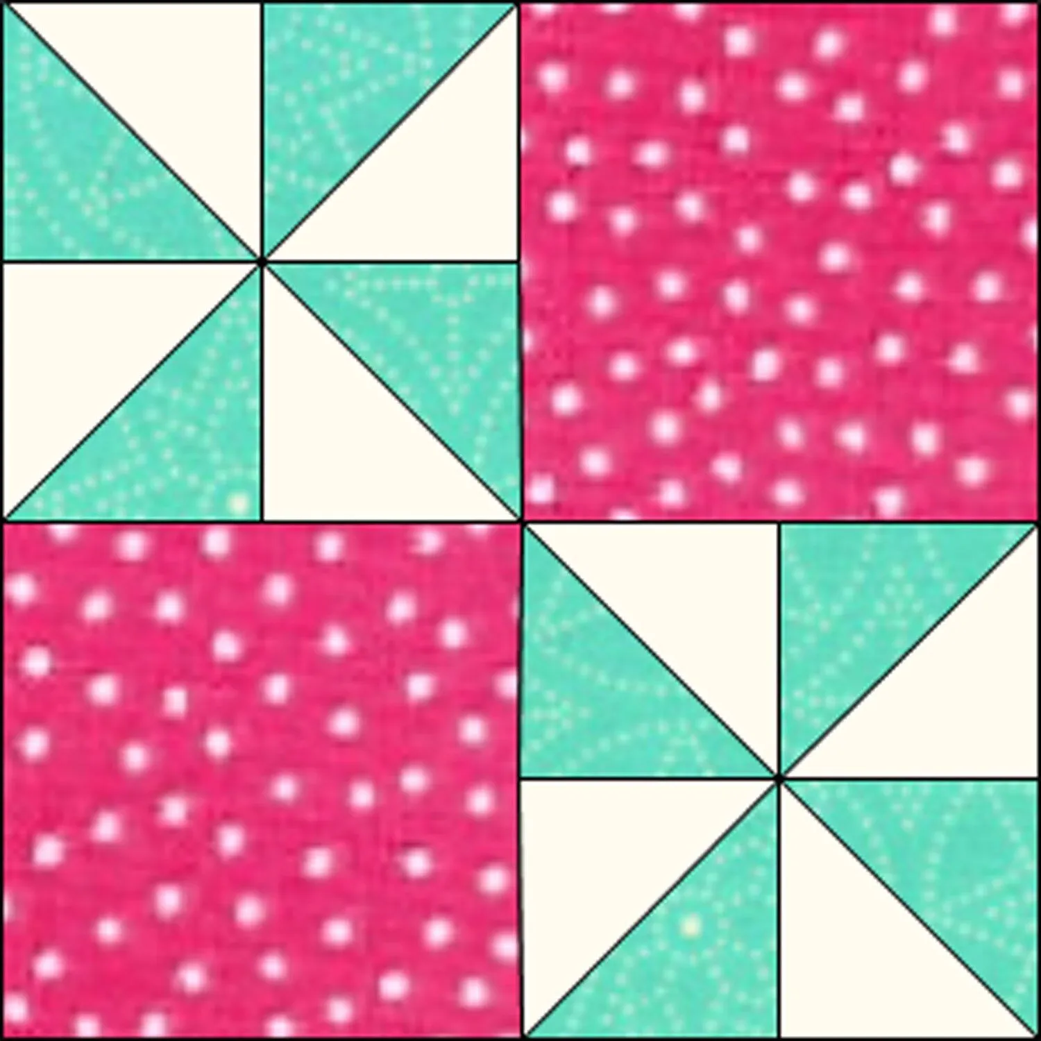 GO! Flashing Windmills 12 Block Pattern