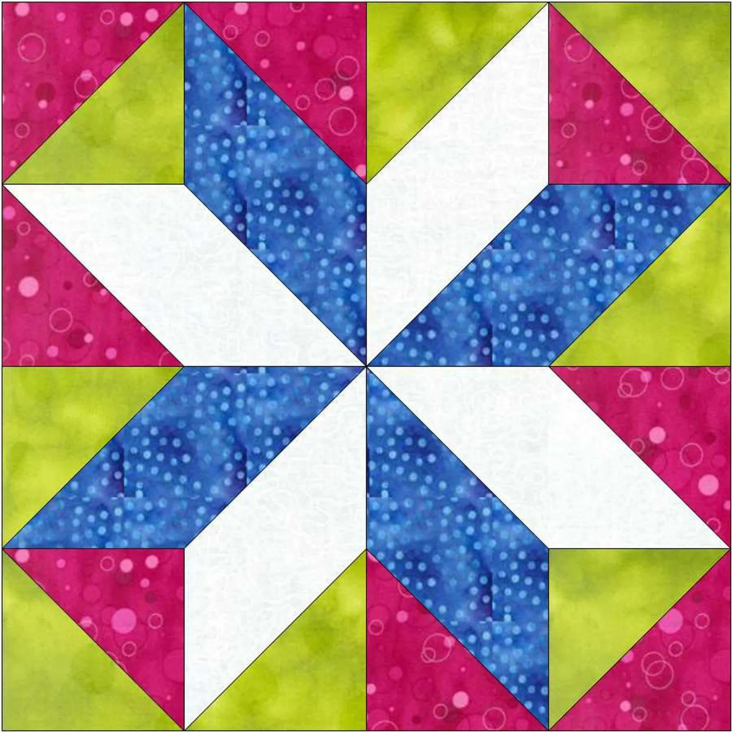 GO! Red & White Cross 12 Block Pattern