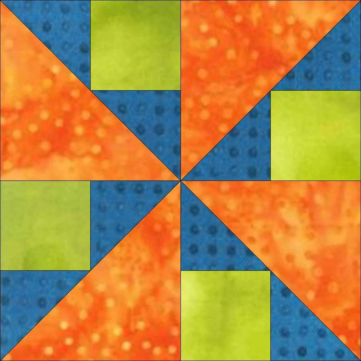 GO! Spinner 12 Block Pattern