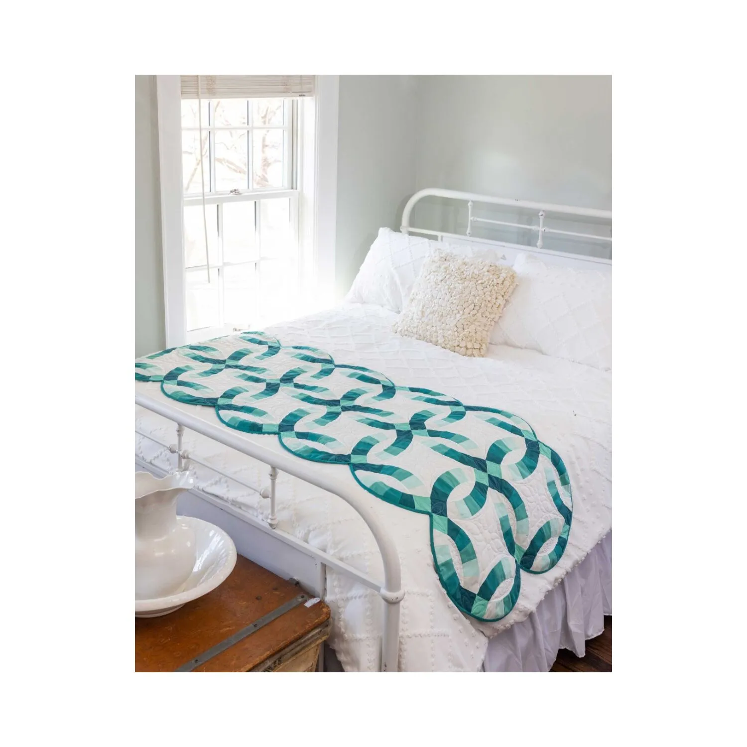 GO! Double Wedding Ring Bed Runner Pattern