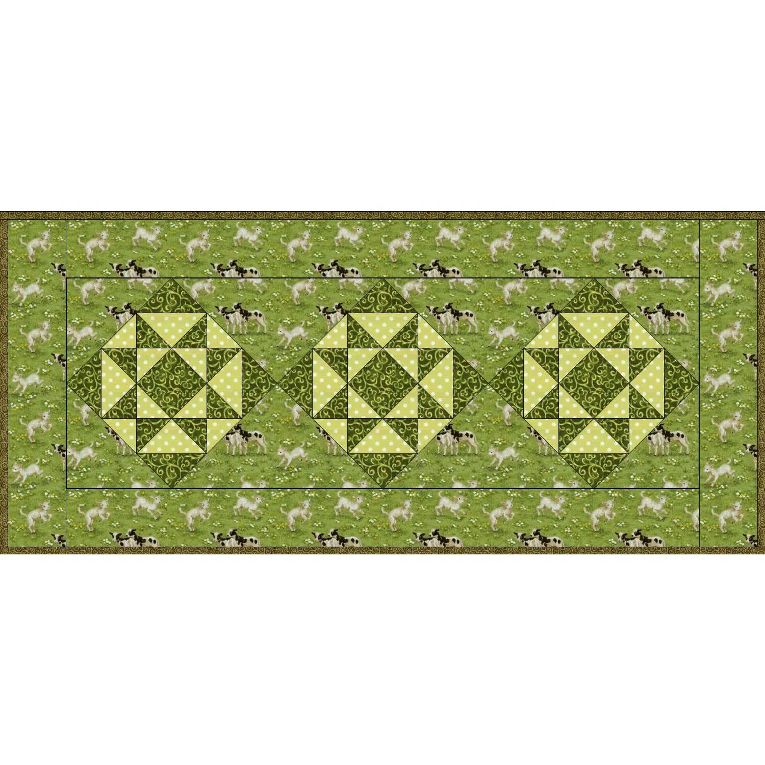 Trilogy of the Triangle Table Topper Pattern
