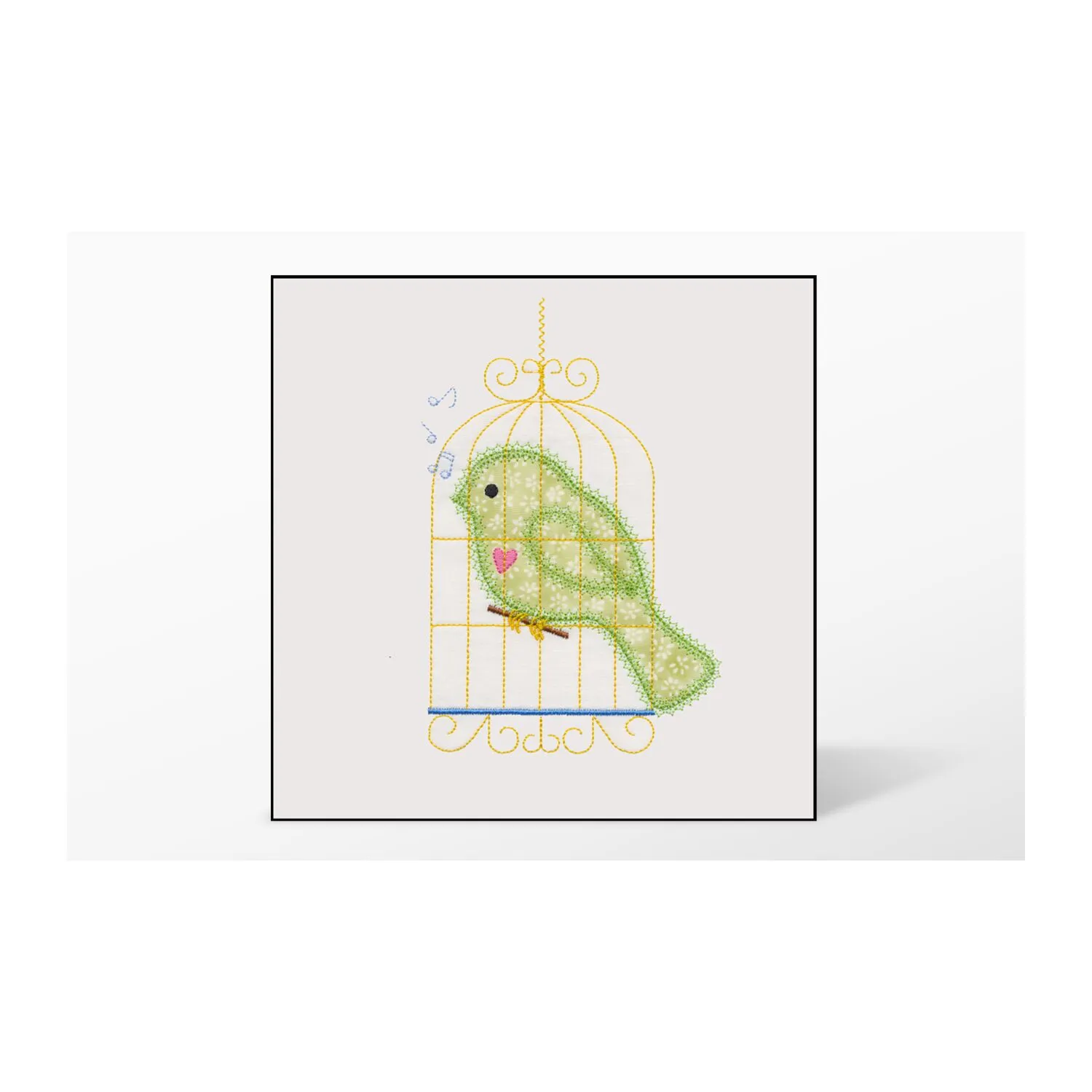 GO! Bluebird Single #2 Embroidery Designs by V-Stitch Designs