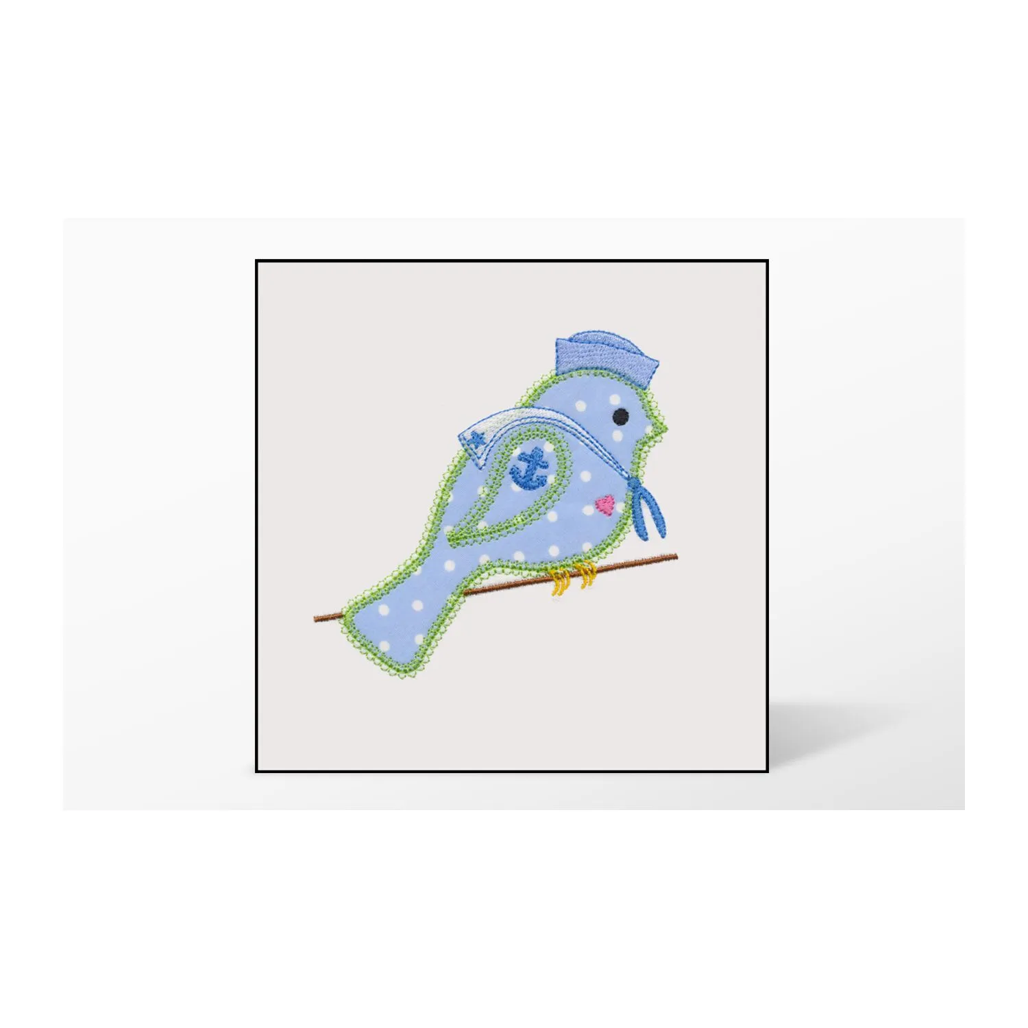 GO! Bluebird Single #3 Embroidery Designs by V-Stitch Designs