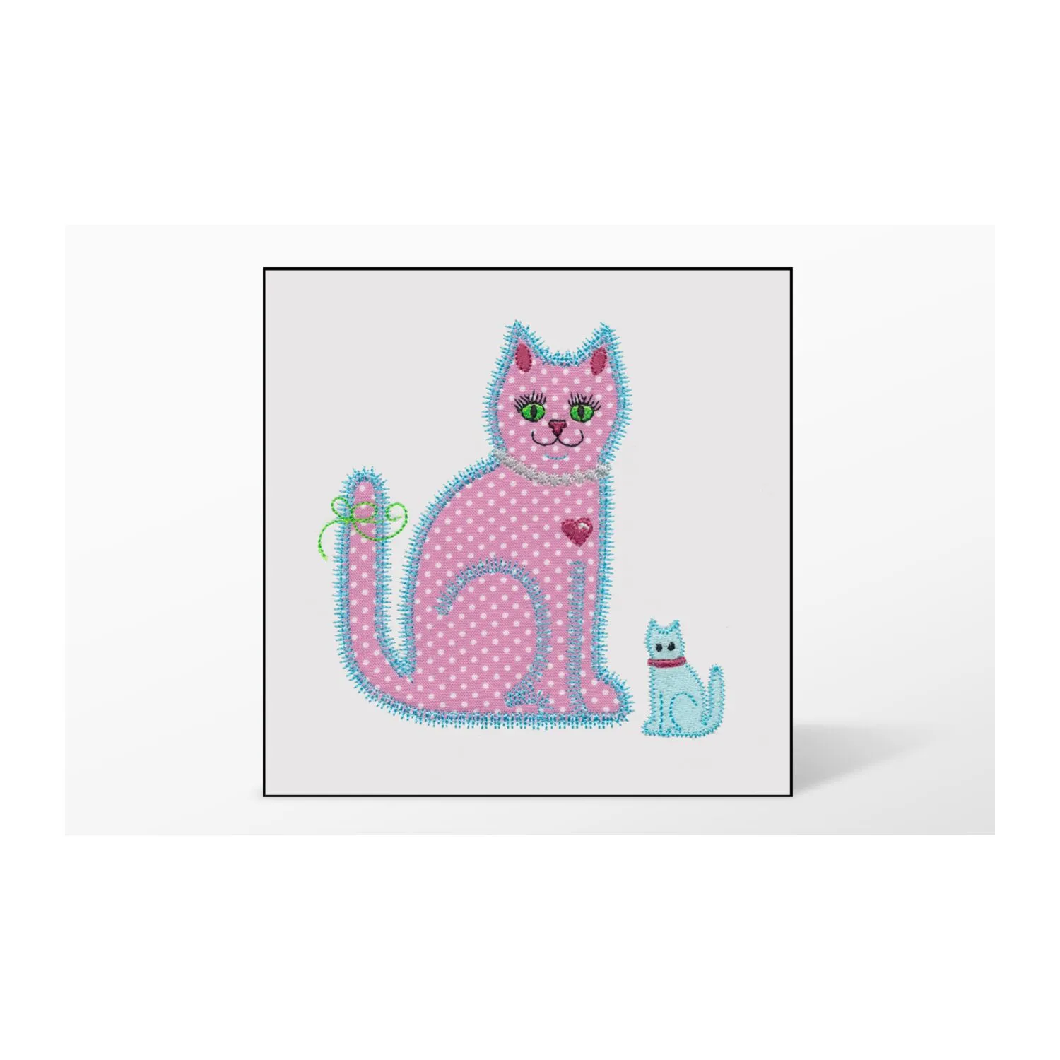 GO! Calico Cat Single #1 Embroidery Designs by V-Stitch Designs