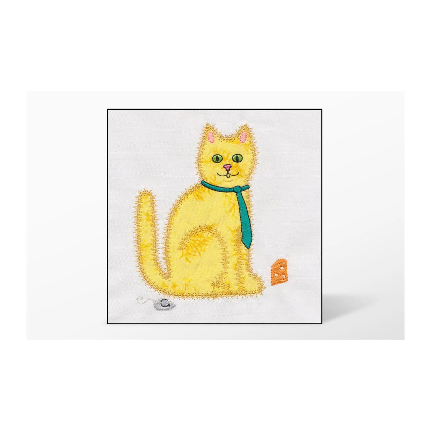 GO! Calico Cat Single #2 Embroidery Designs by V-Stitch Designs