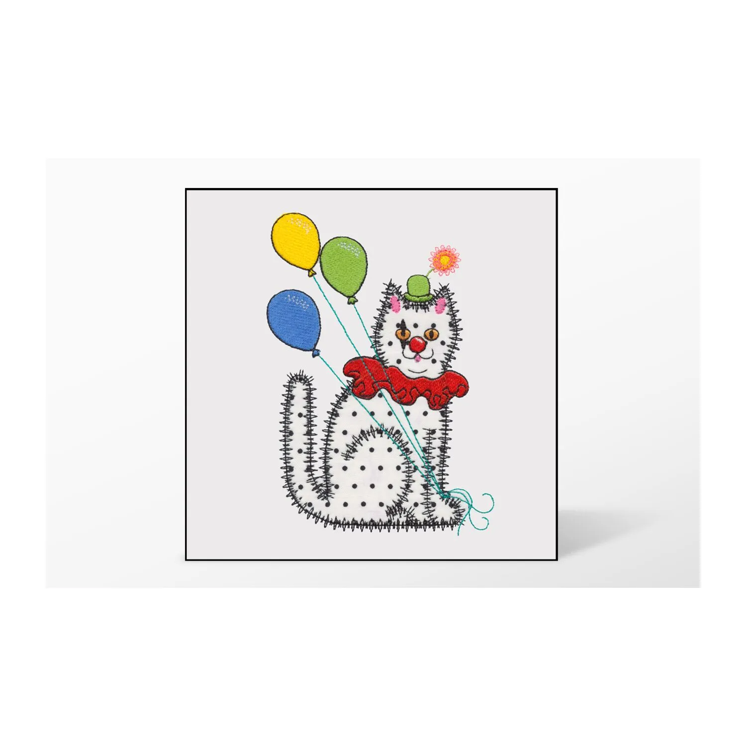 GO! Calico Cat Single #3 Embroidery Designs by V-Stitch Designs