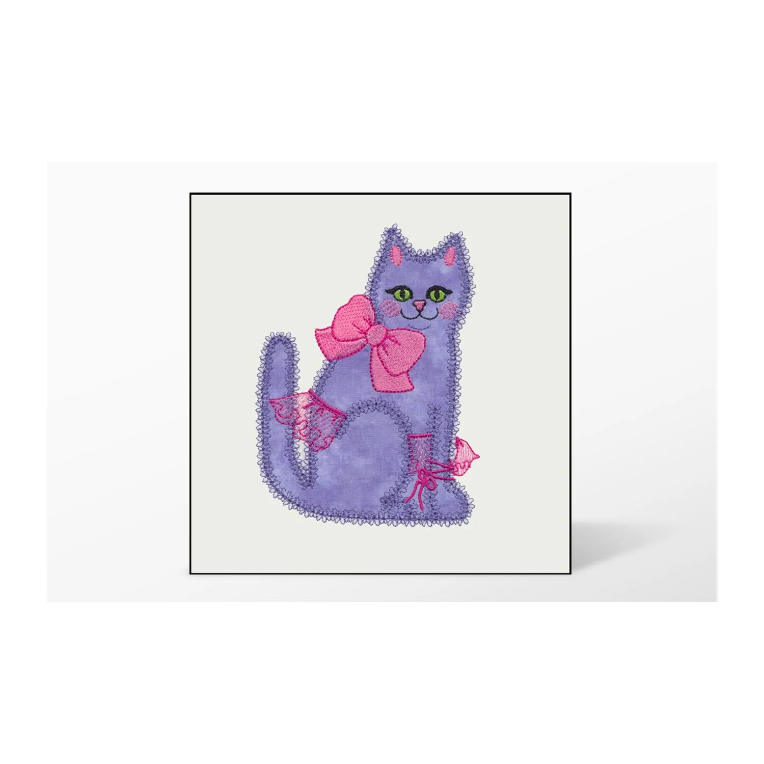 GO! Calico Cat Single #5 Embroidery Designs by V-Stitch Designs