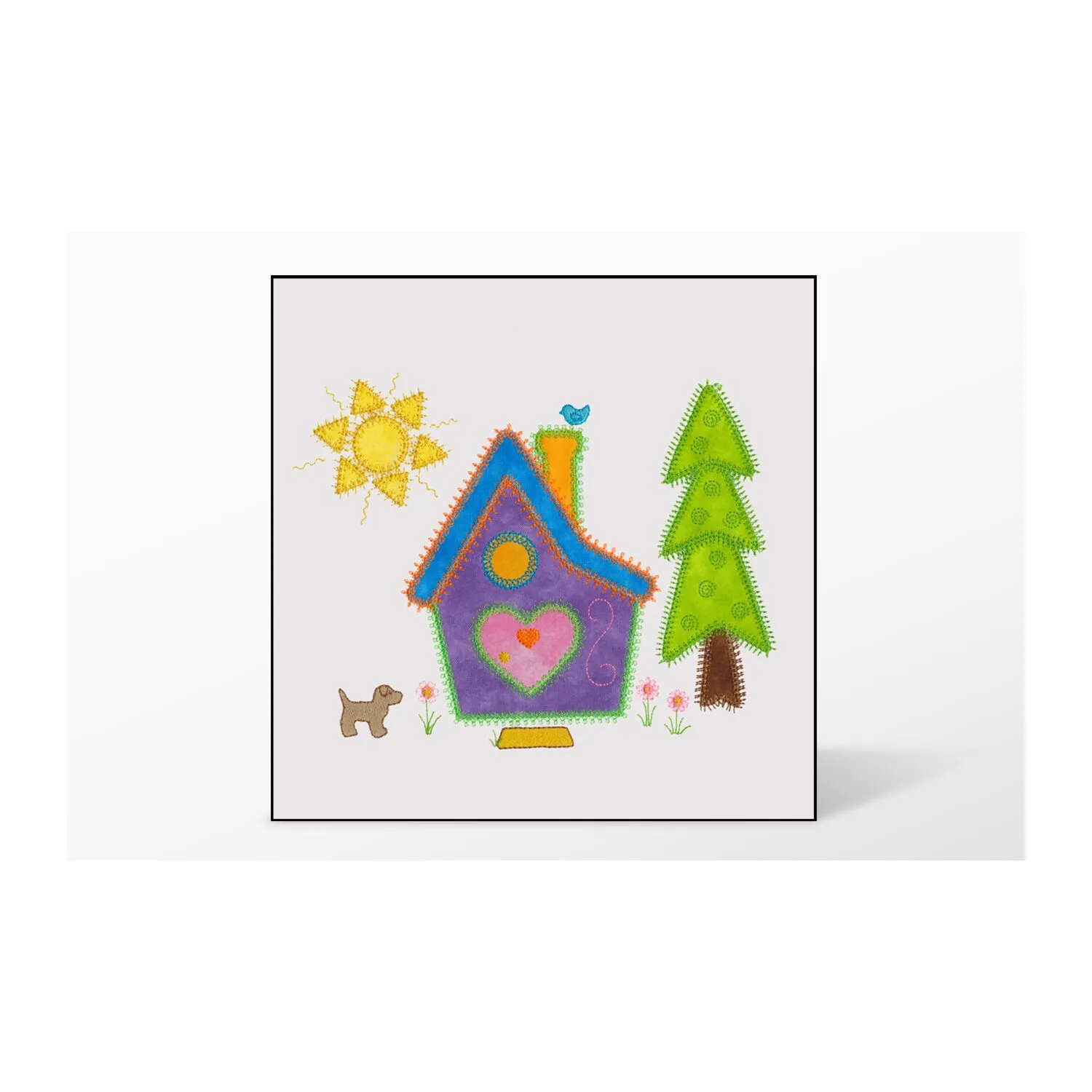 GO! Home Single #1 Embroidery Designs by V-Stitch Designs