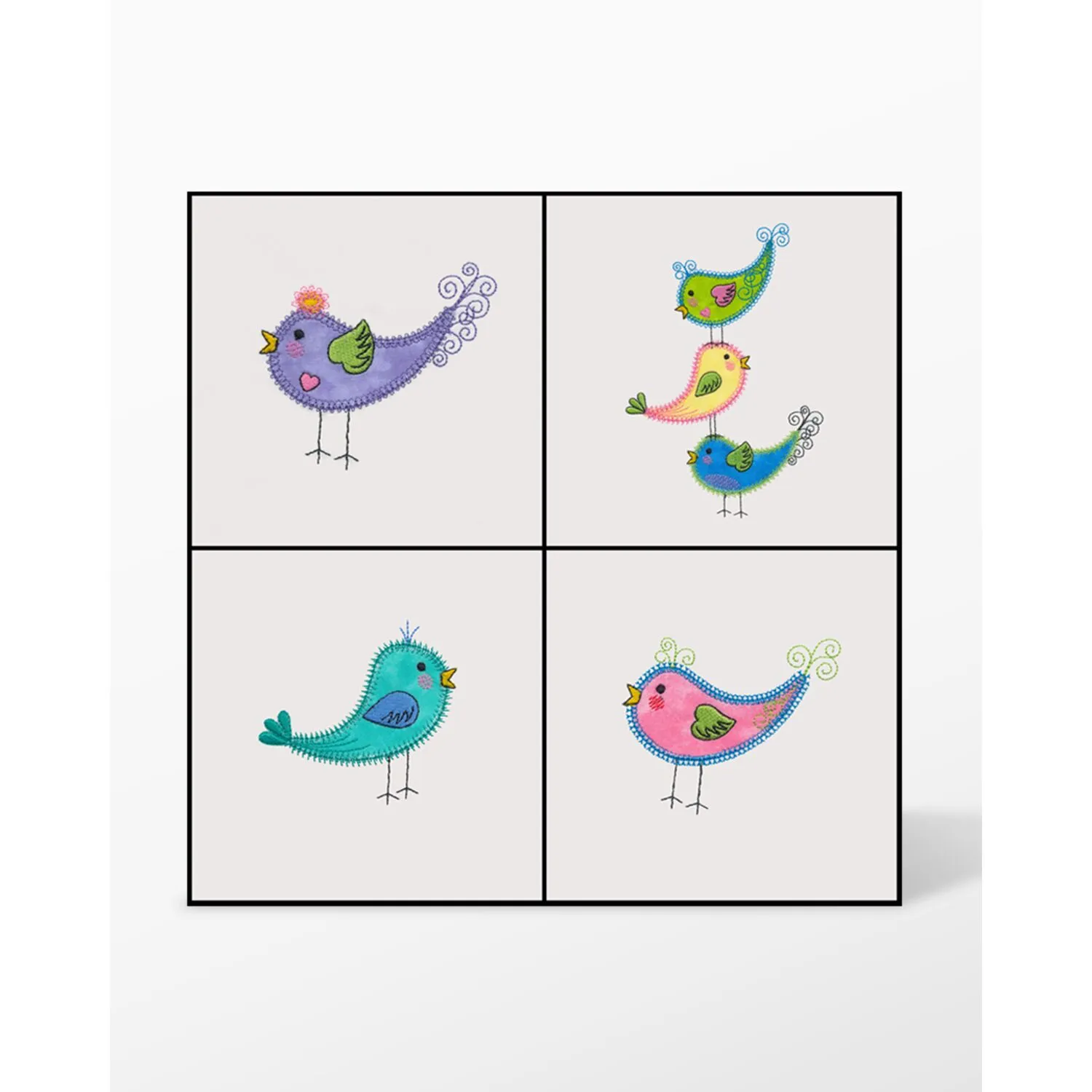 GO! Tweet Birds Embroidery Designs by V-Stitch Designs