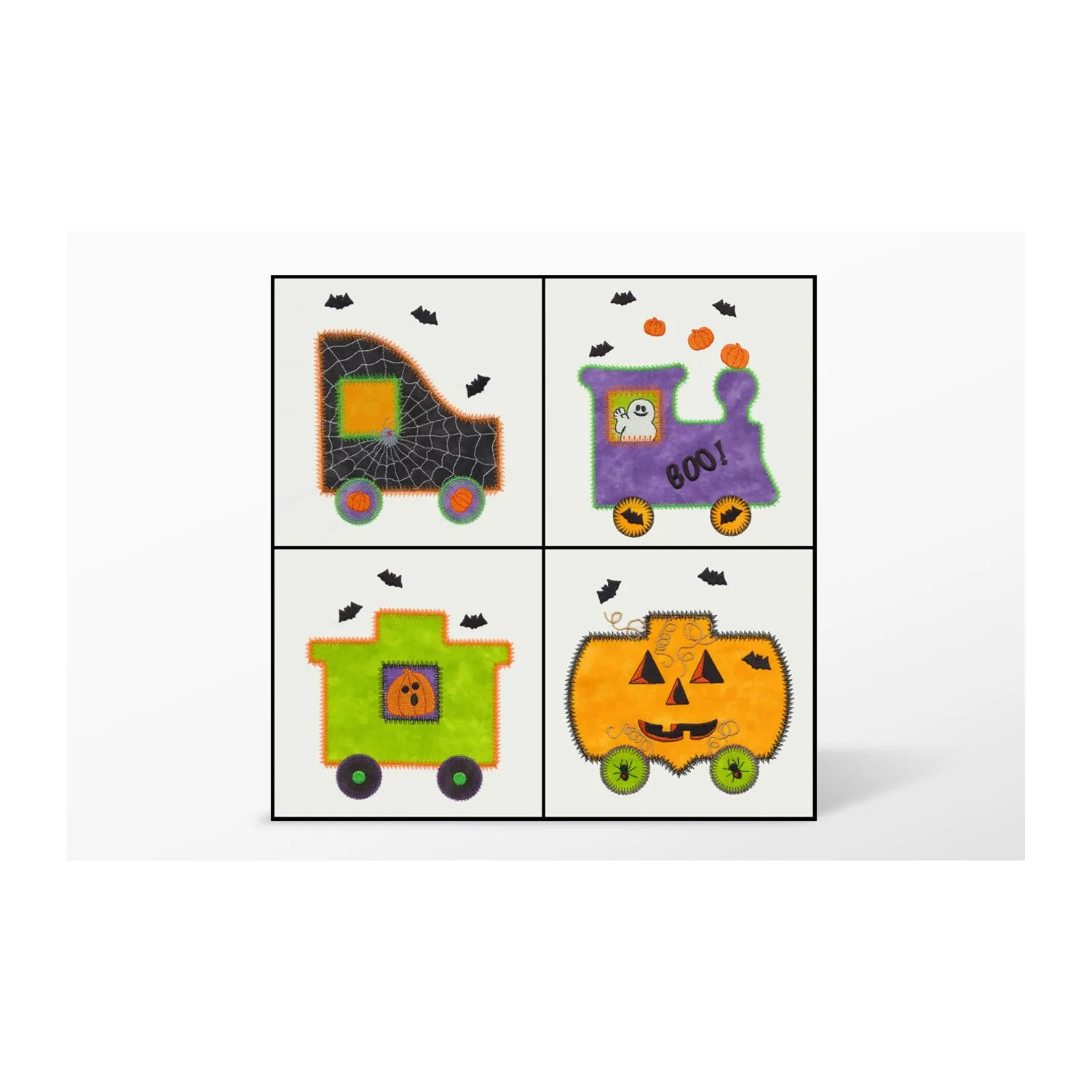 GO! Halloween Train Embroidery Designs by V-Stitch Designs