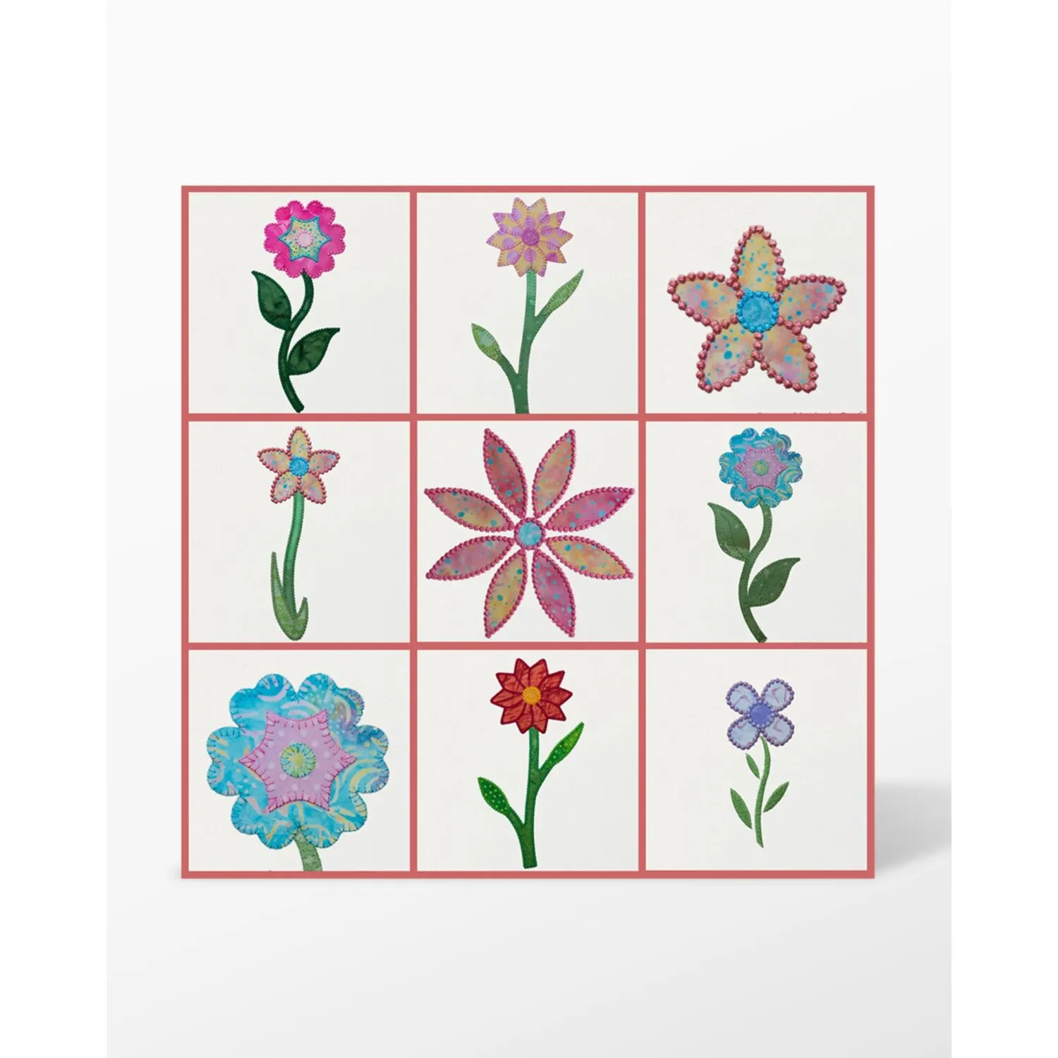 GO! Flower Bunch, Round Flower and Stems & Leaves Machine Embroidery Set by Marjorie Busby