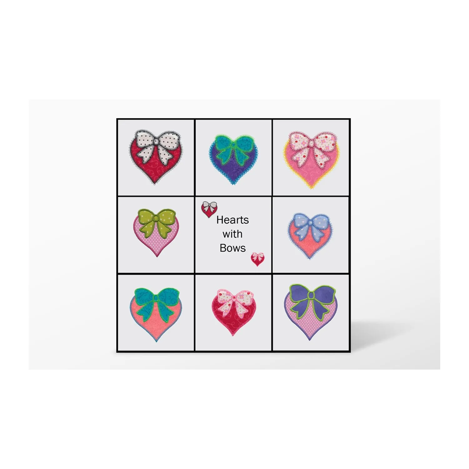 GO! Hearts and Bows Embroidery Designs by V-Stitch Designs