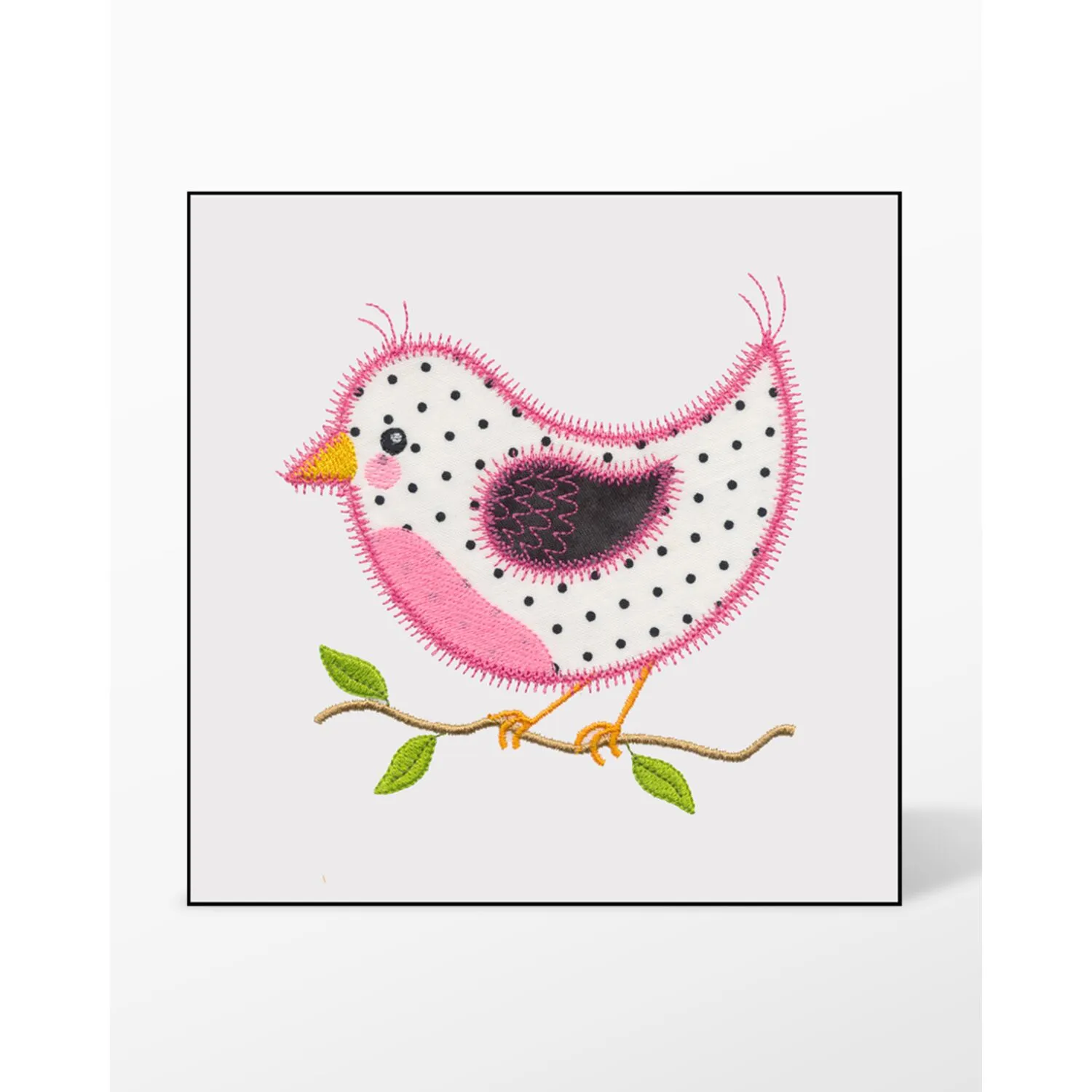 GO! Bird A Single #1 Embroidery Designs by V-Stitch Designs