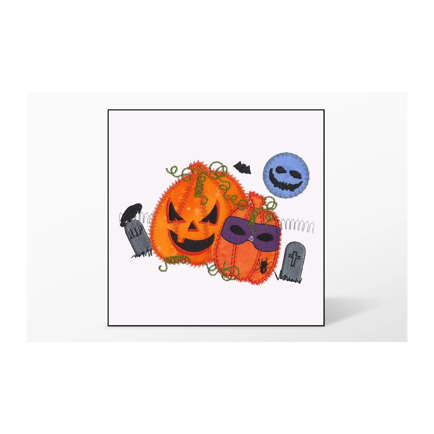 GO! Halloween Pumpkin Double Embroidery Designs by V-Stitch Designs